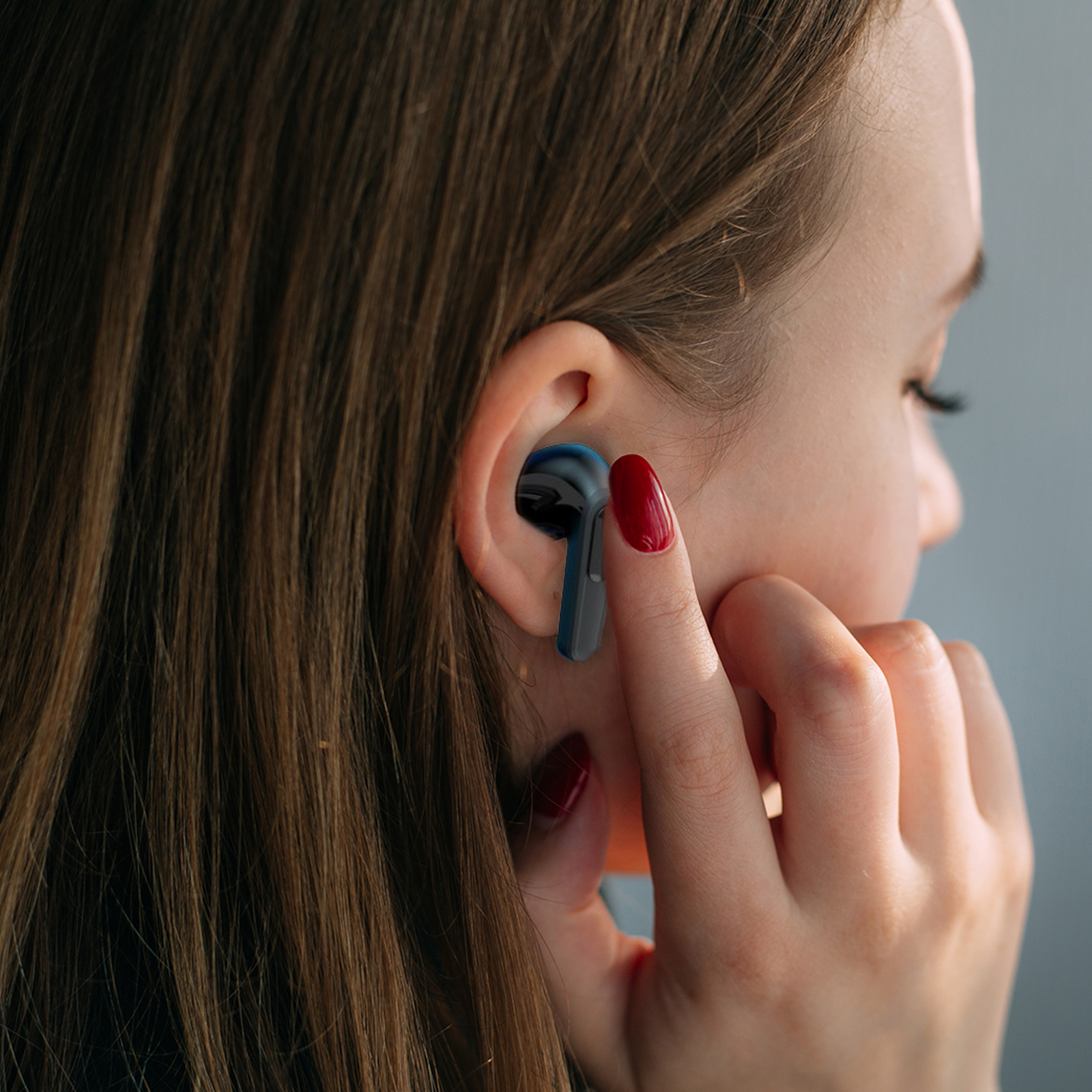 Laser TWS Earbuds with LED Display: True Wireless & Tap Control