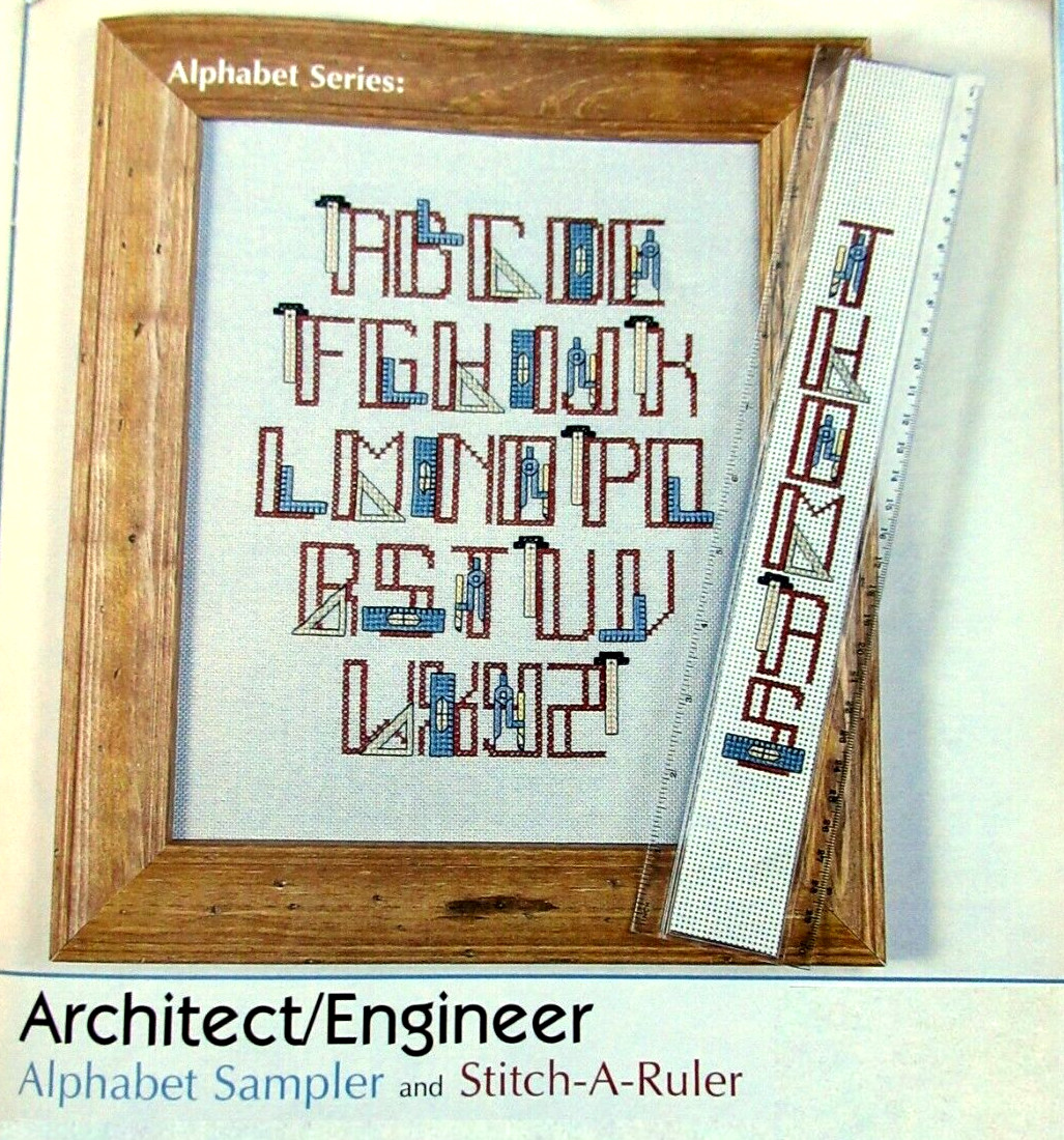 Architect Alphabet Sampler Stitch Name Easter Egg Ornament CROSS STITCH PATTERNS