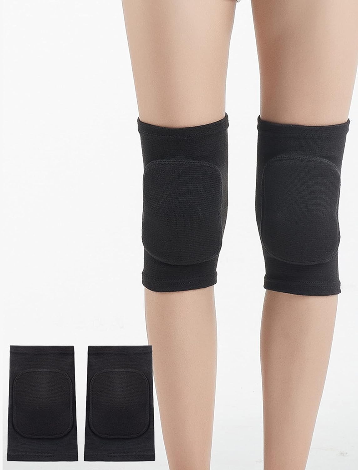 Knee Pads for Women, Dance Wrestling Basketball XS, Black