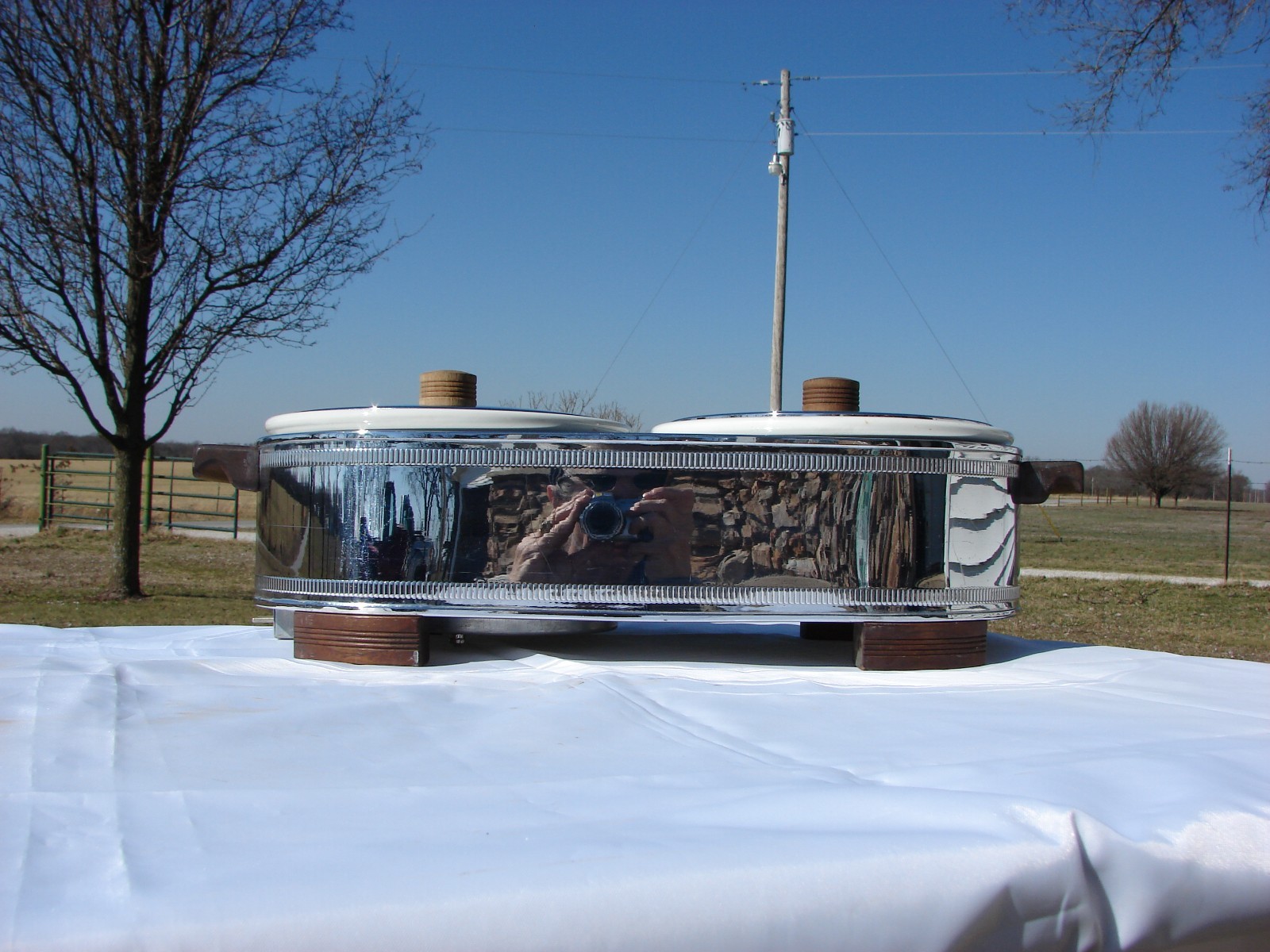 1934 Manning Bowman Buffet Server!! Complete!!