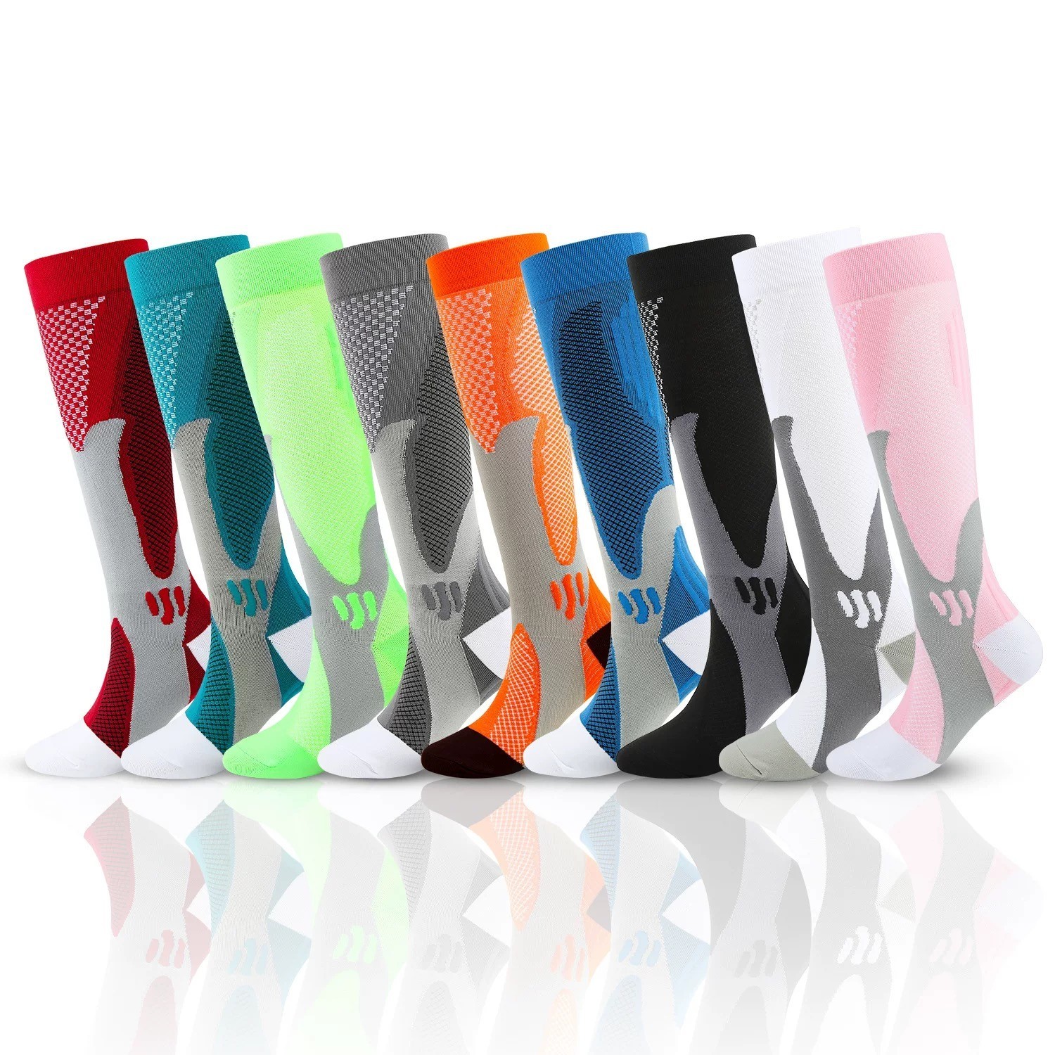20-30 mmHG Compression Socks Stockings Womens Mens Knee High Medical - L/XL/XXL