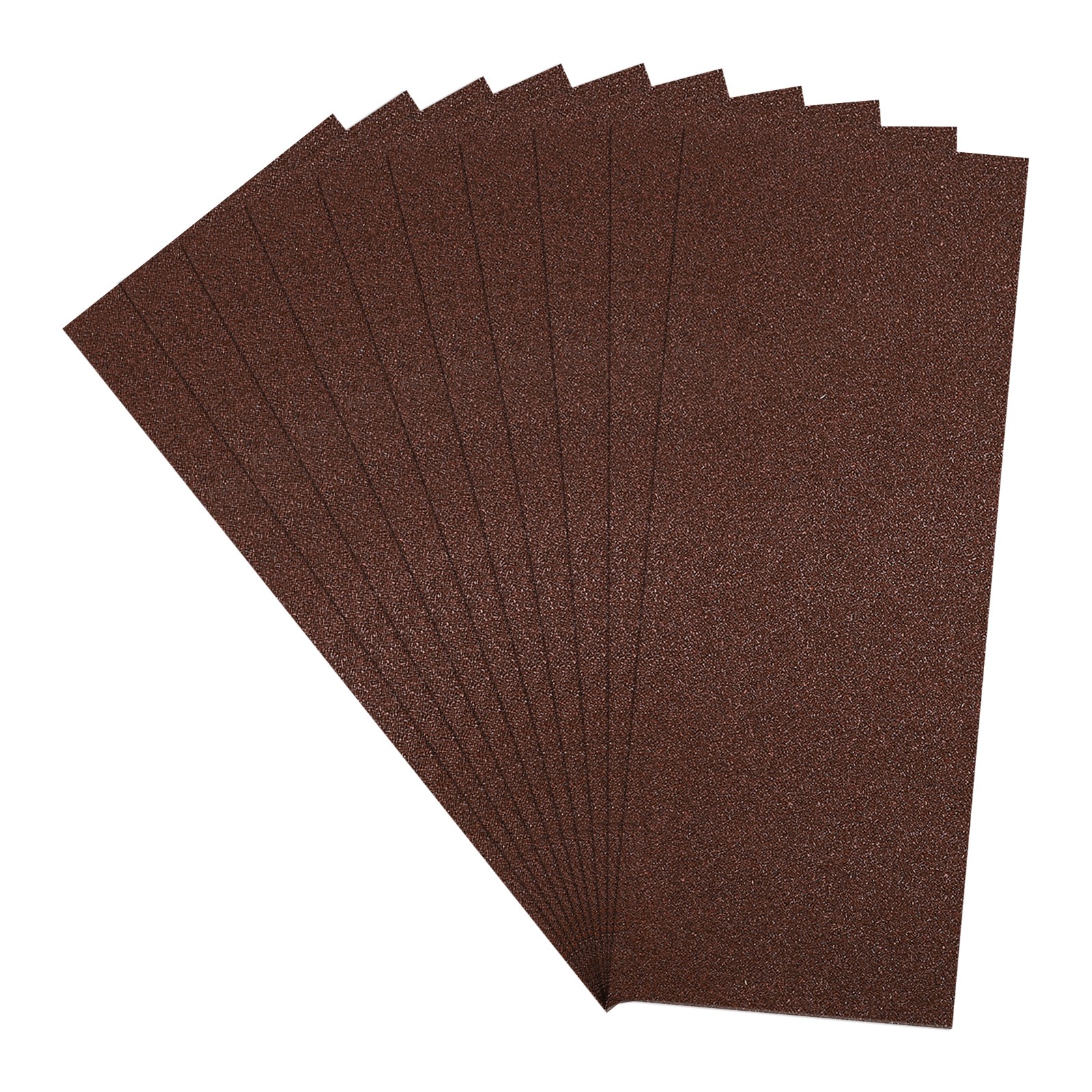 10 Pcs 80 Grit Dry Sandpapers, 3.6 x 9 Inch Sand Papers, Red