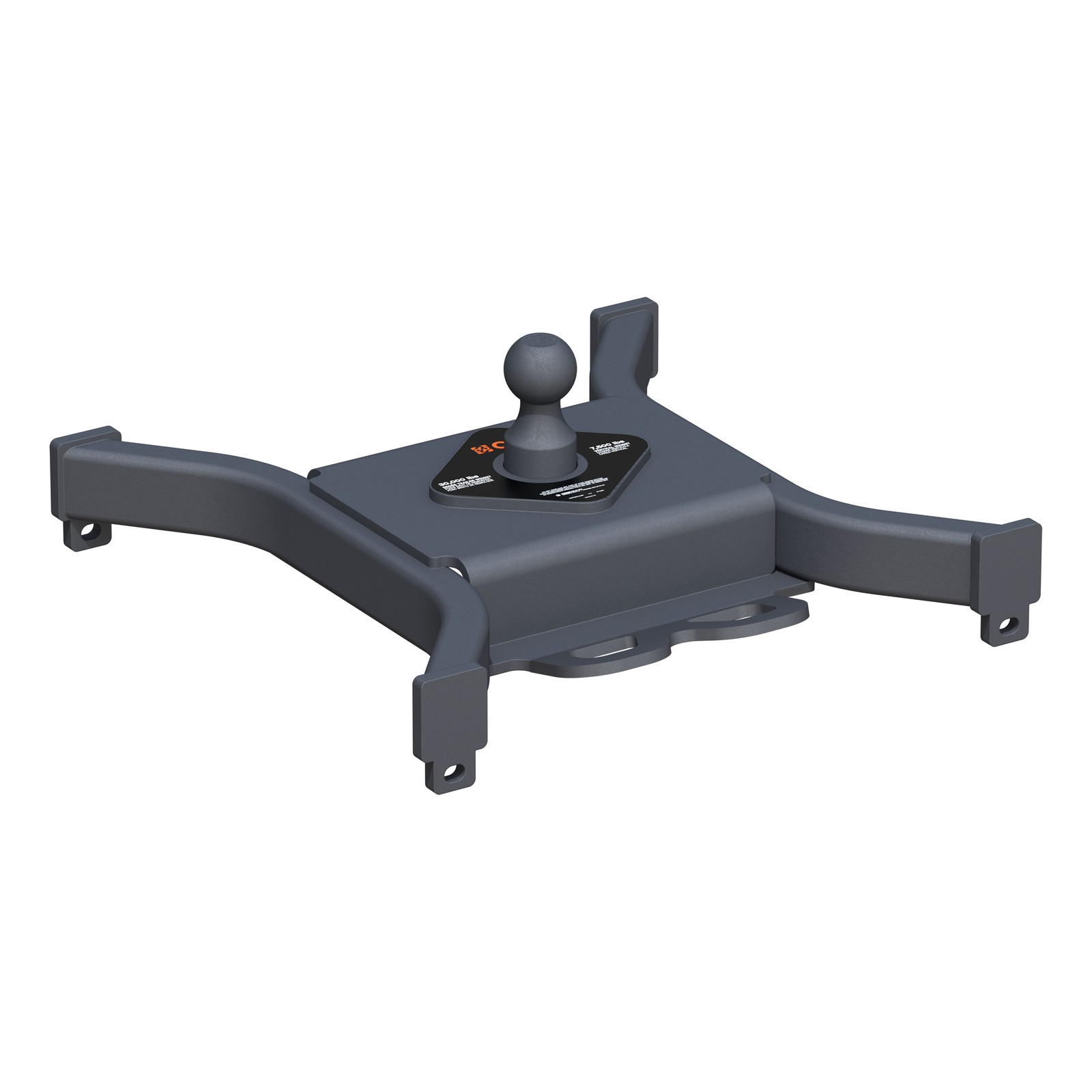 CURT 16090 Spyder 5th Wheel Rail Gooseneck Hitch W/ 2-5/16in Ball, 30K