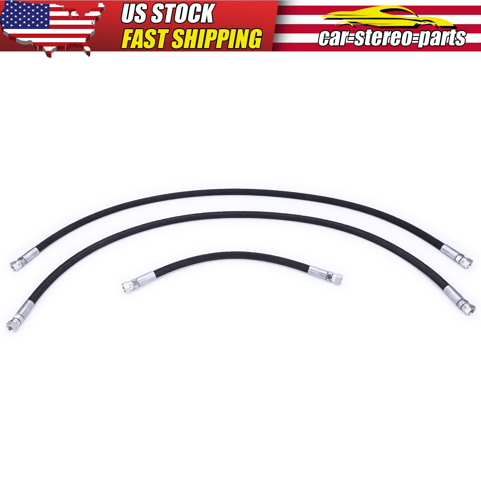 1/4x42 & 1/4x16 Snow Plow Hose Set  For Western 56616 56617 Fisher 56591 56592