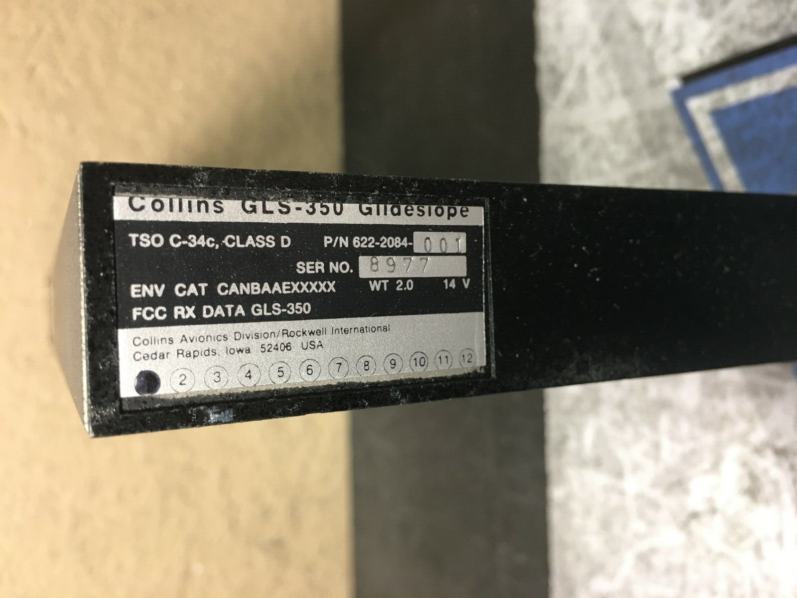 Glideslope GLS350 622-2084-001 Removed Working