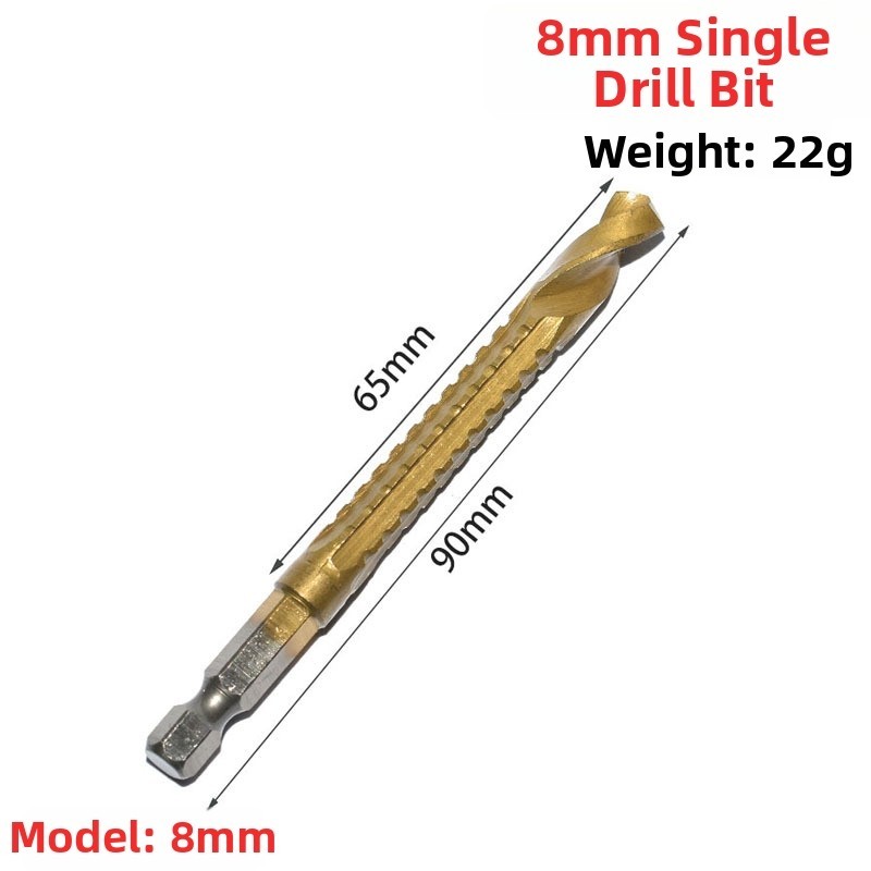 Titanium Coated HSS Drill Bits Set 6 Piece for Accurate and Fast Drilling