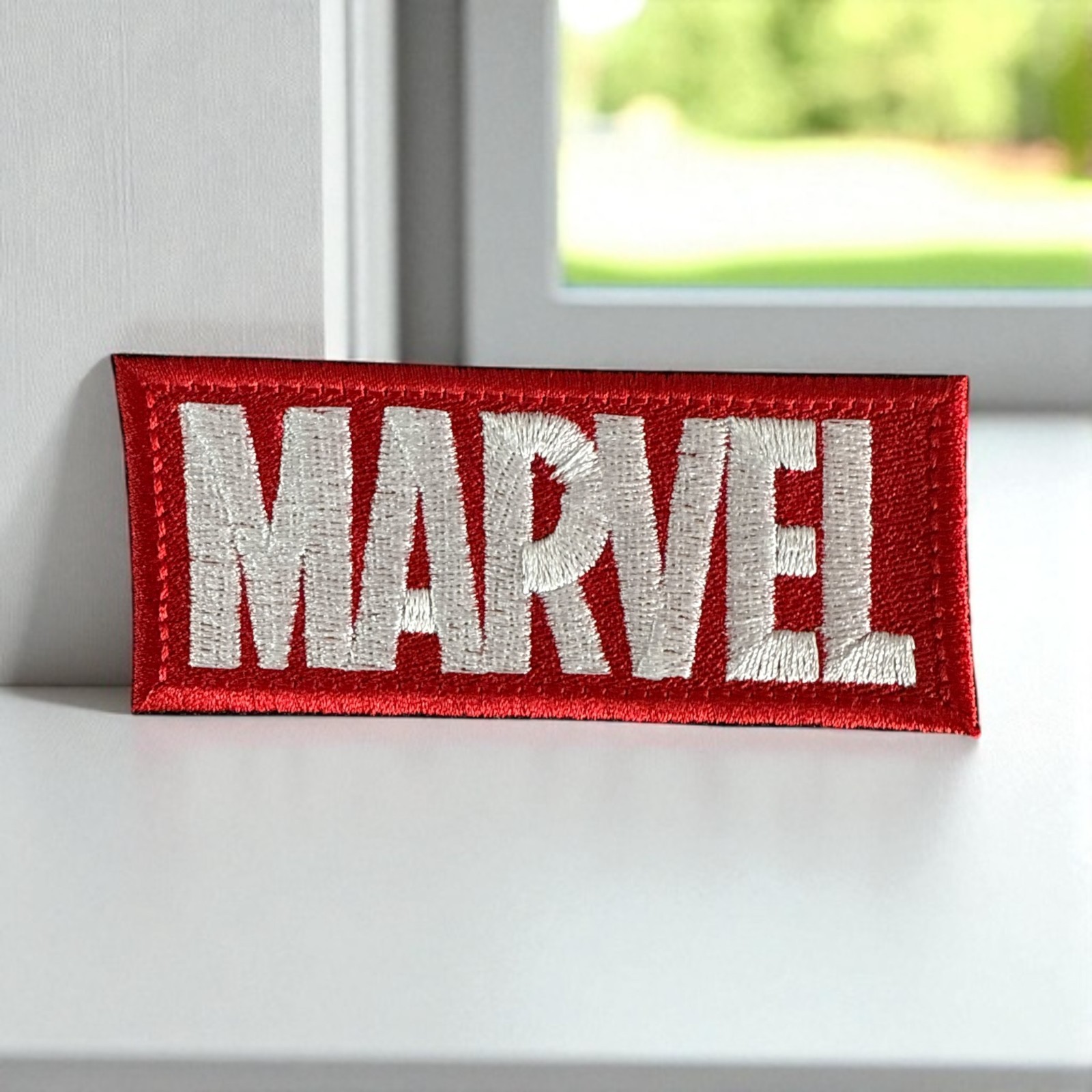 Marvel Logo Embroidery Patch 2" X 4" - 2.5" X 6" - 3.4" X 8.00"