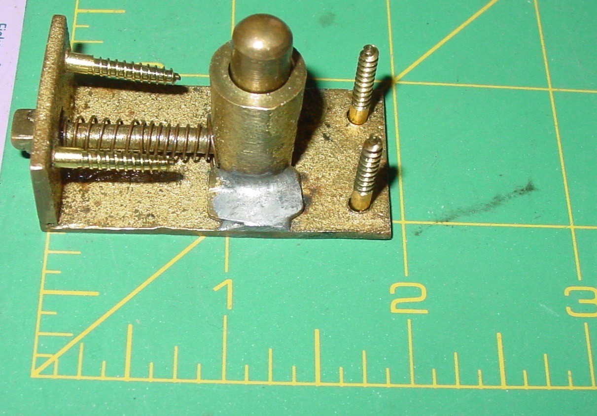 Vintage Spring Drawer Cupboard Cabinet Door Brass Button Release Latch Rim Catch