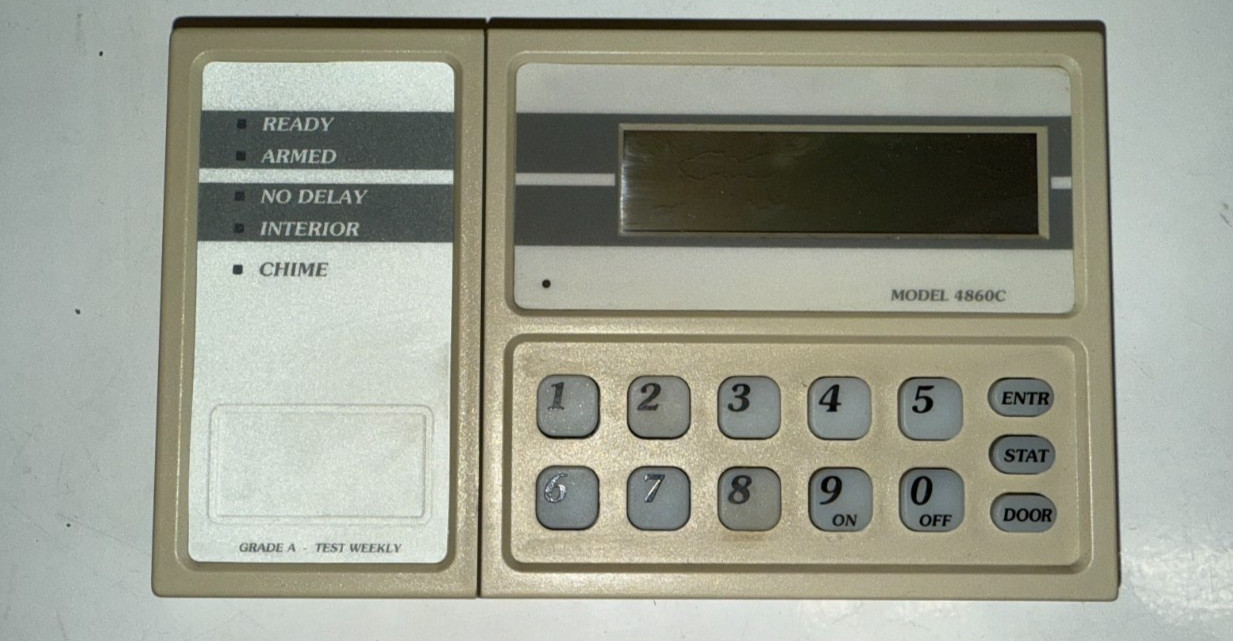 Silent Knight 4860c Keypad