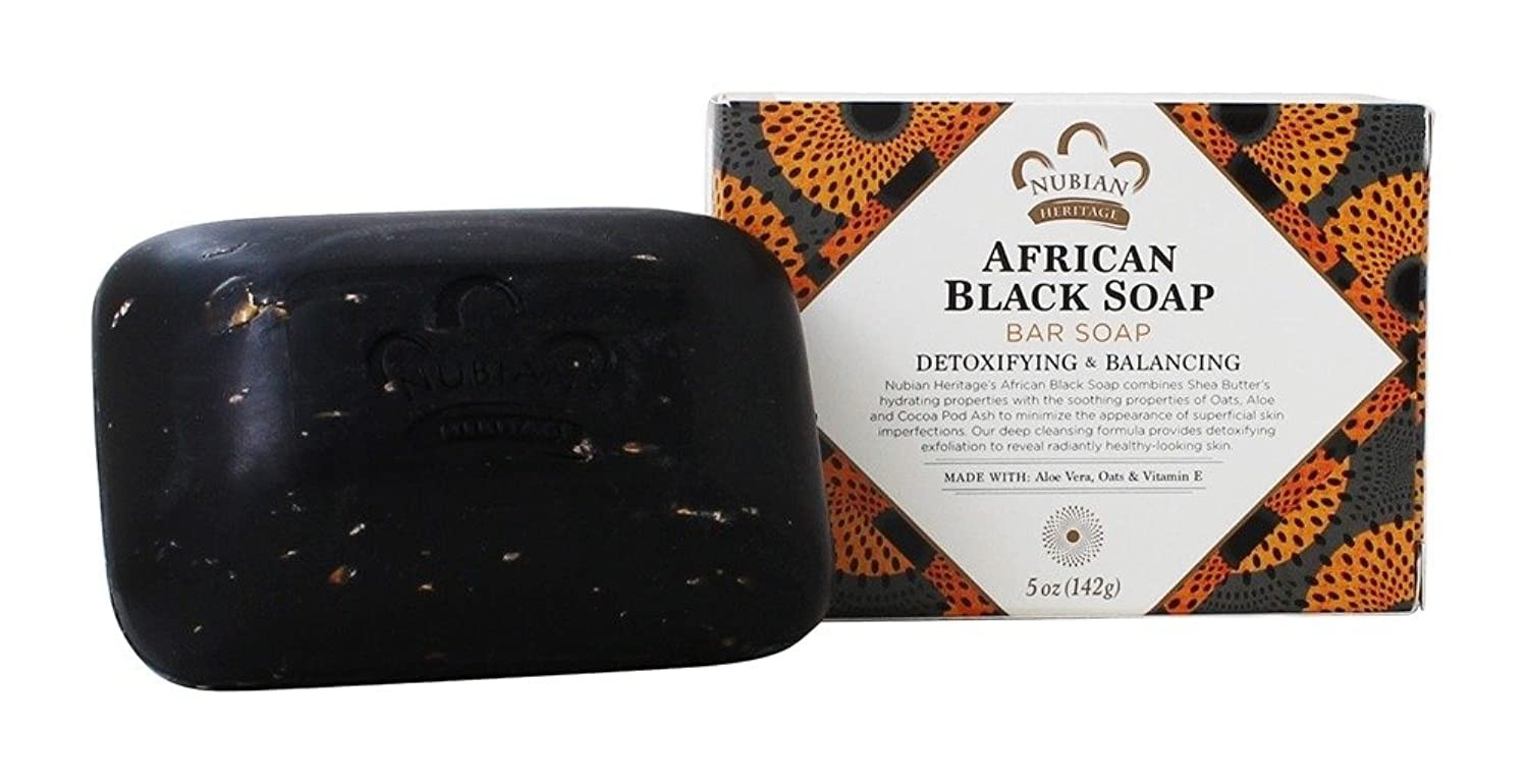 Nubian Heritage Soap Bar African Black, 5 oz 5 Ounce (Pack of 1)