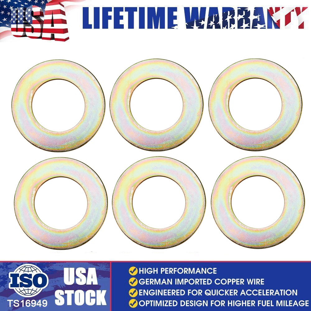6Pcs 45mm x80mm x2mm Bucket Pin Shim Iron Excavator Skid Steer USA Stock