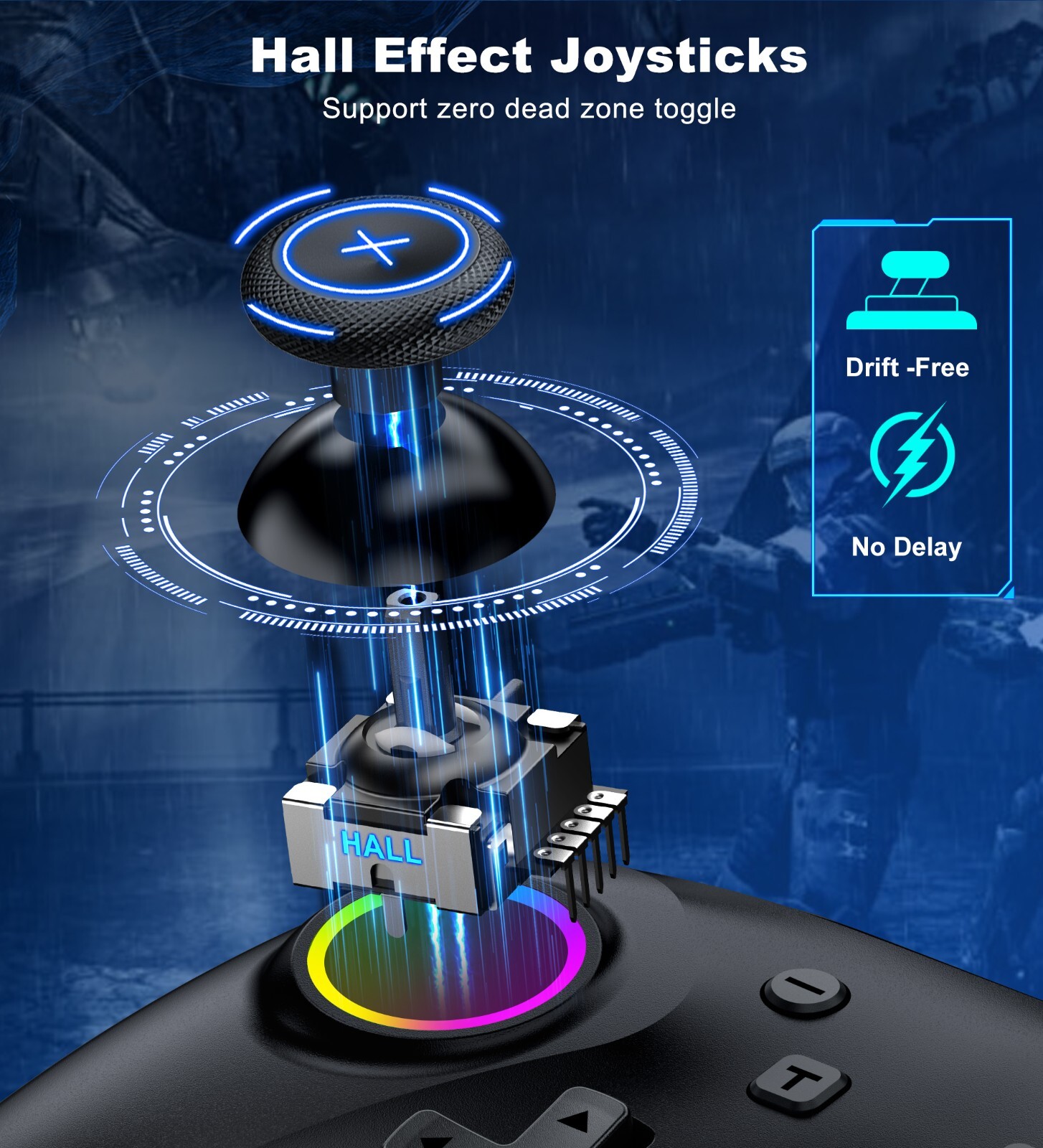 Wireless Controller for PC,Switch OLED/Lite,iOS,Android Bluetooth Controller
