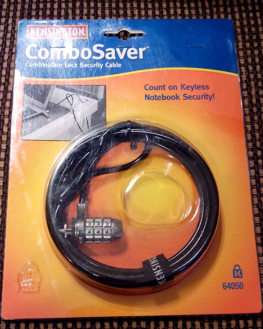 Kensignton ComboSaver Combination Lock Security Cable 3H602/64050