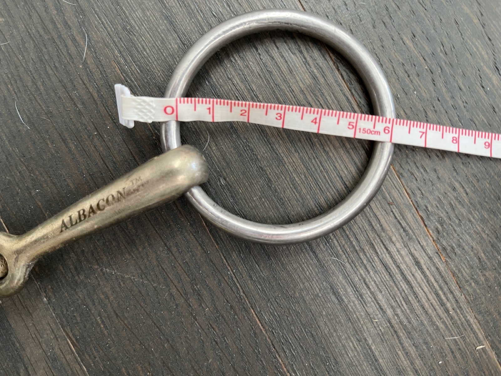Albacon 5" Loose Ring Single Jointed Bradoon Bit