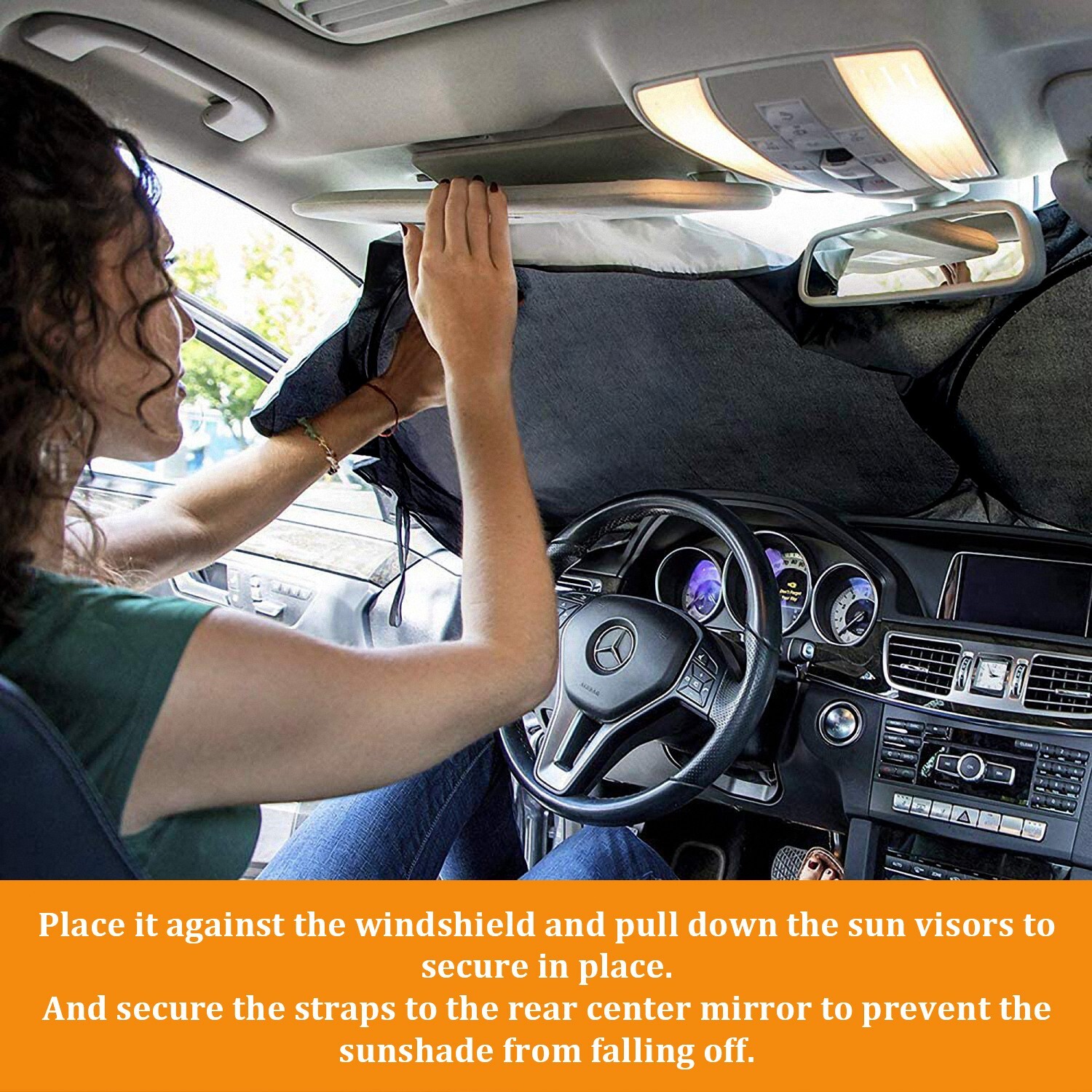 For Buick Foldable Front Windshield Sun Visor Shade Sun UV Block Visor Cover