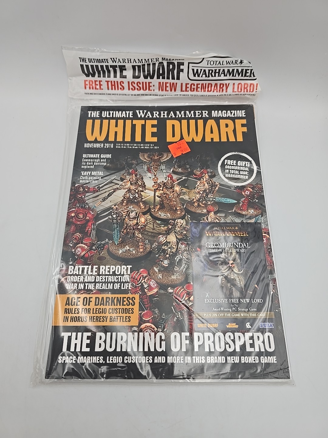 Games Workshop White Dwarf Nov 2016 Warhammer Magazine Sealed w/ Total War Promo