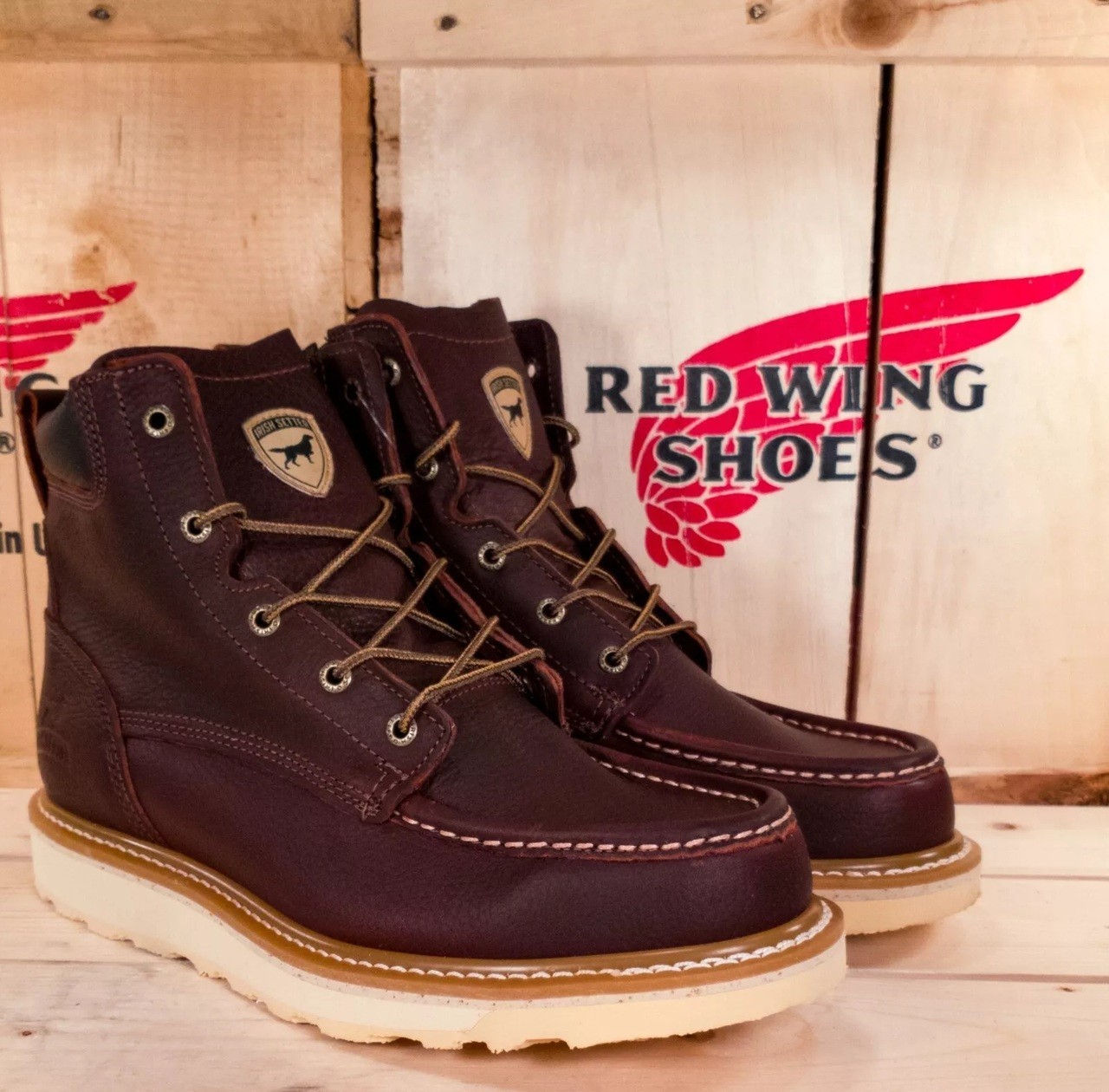 Irish Setter Ashby Men 6 Inch Soft Toe Brown  Work Boot - 83605 New  size 8.5 D