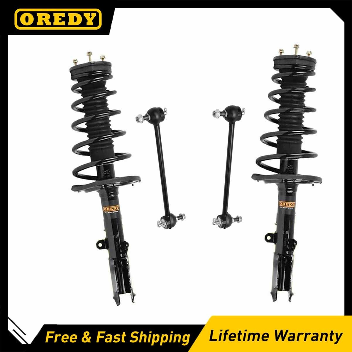 Rear Struts+Sway Bar Links for Toyota 07-11 Camry 06-12 Avalon 07-12 Lexus ES350