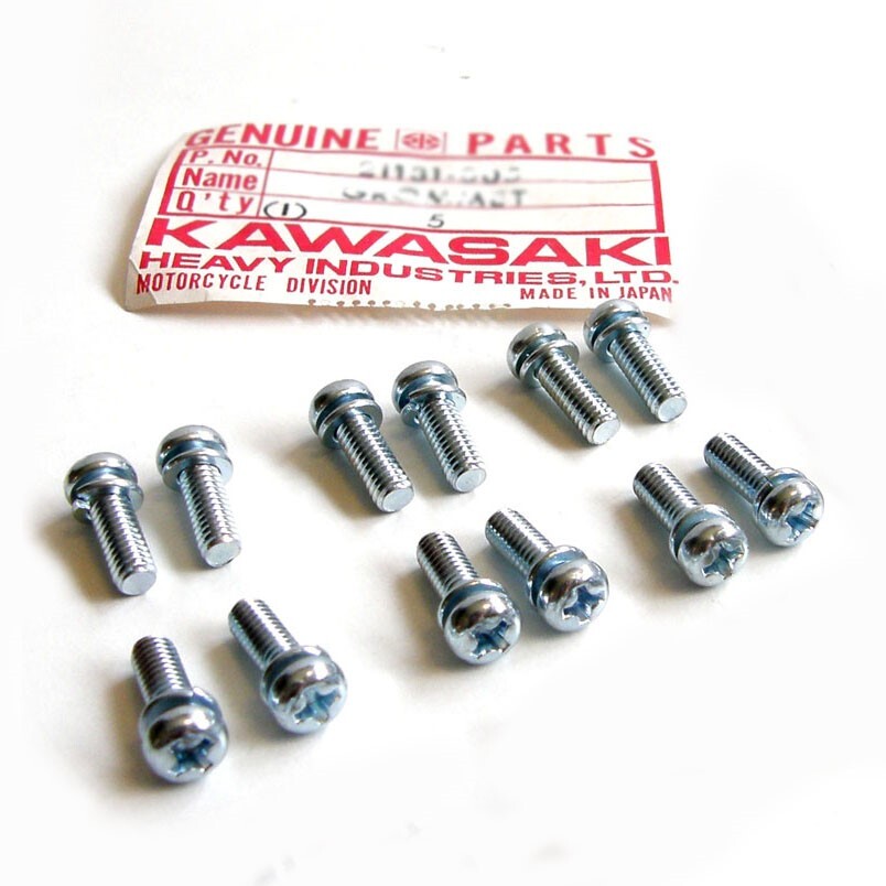 1968-76 Kawasaki Carb Carburetor Float Bowl Screw Kit h1 h2 s2 s3 kh 500 400 a1