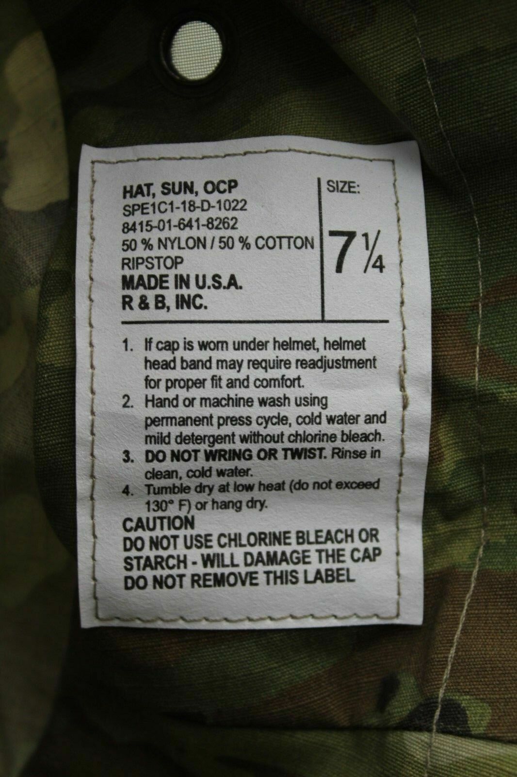 Military Camo Scorpion Boonie Cover - Army OCP Boonie Hat - USGI - Made in USA