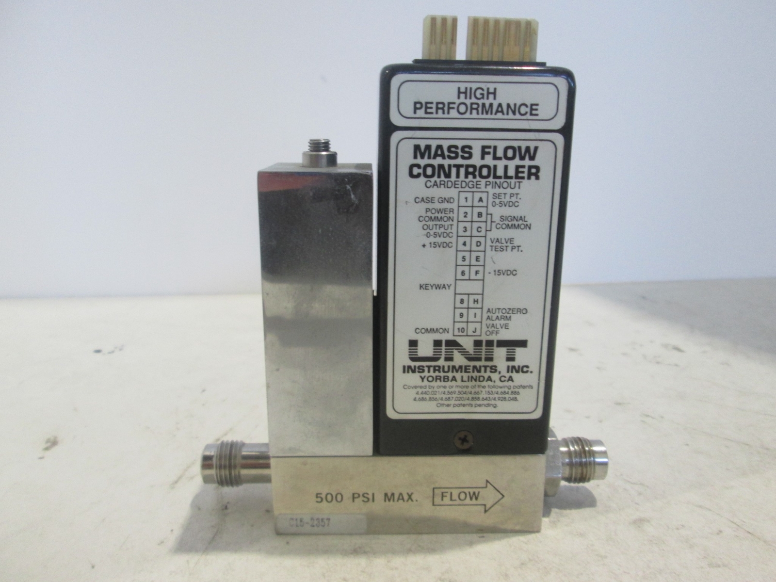 Unit, UFC-1500A, Mass Flow Controller, 3 SLM, AR, Used