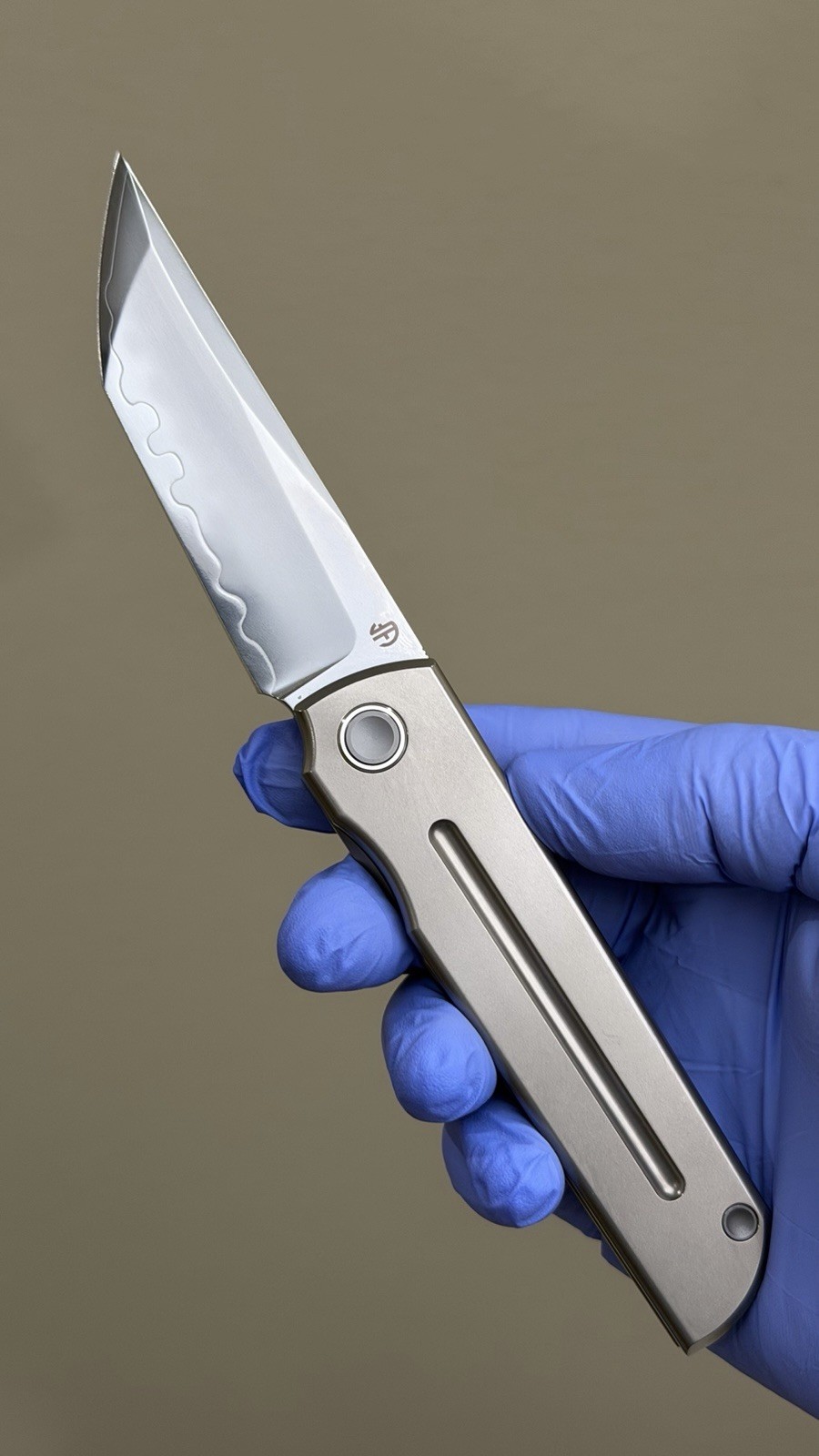 North Mountain Blade - Front Flipper Chop (Titanium alloy) (Stripe Groove)