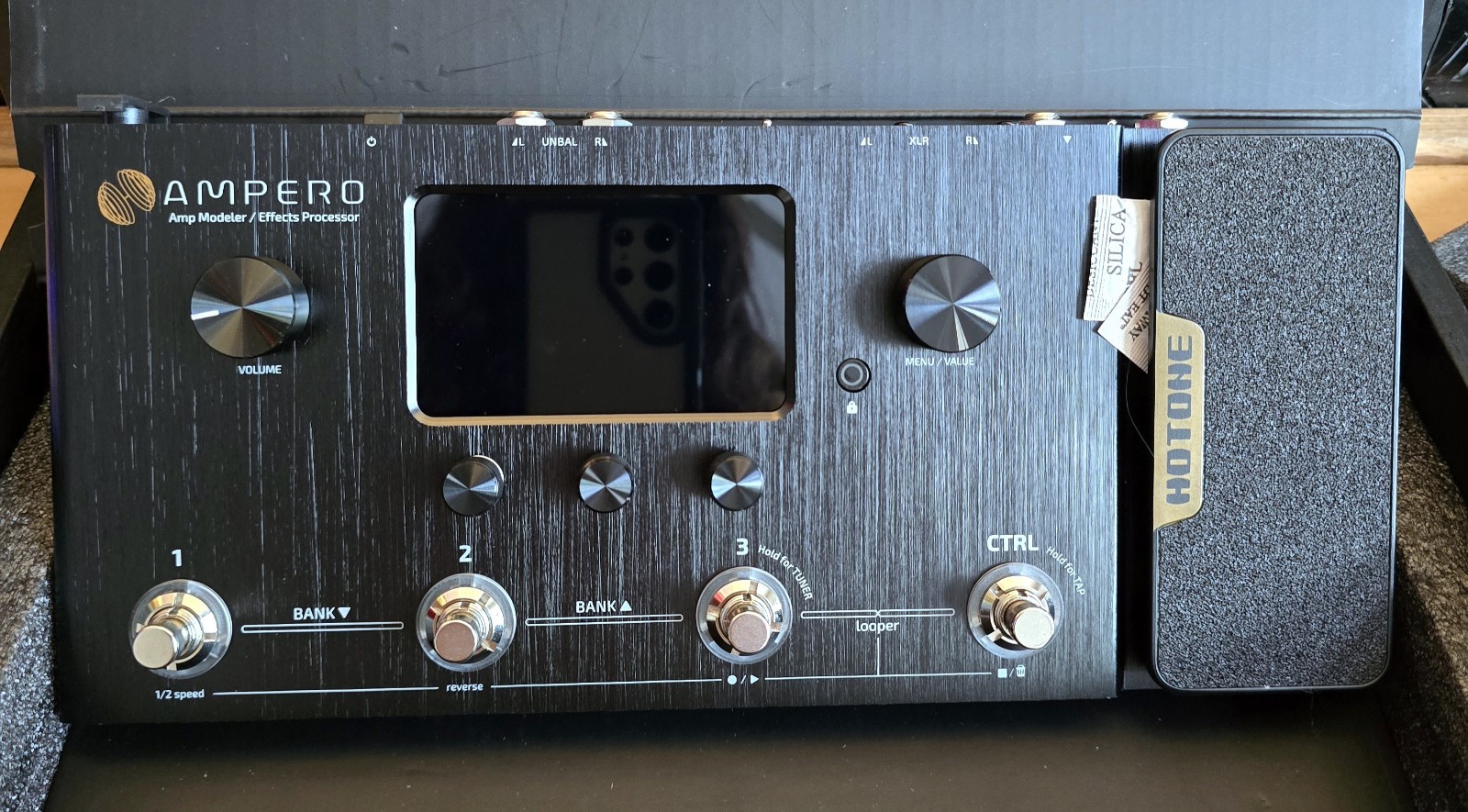 Hotone Ampero MP-100 Guitar Amp Modeler Pedal and Effects Processor Open Box