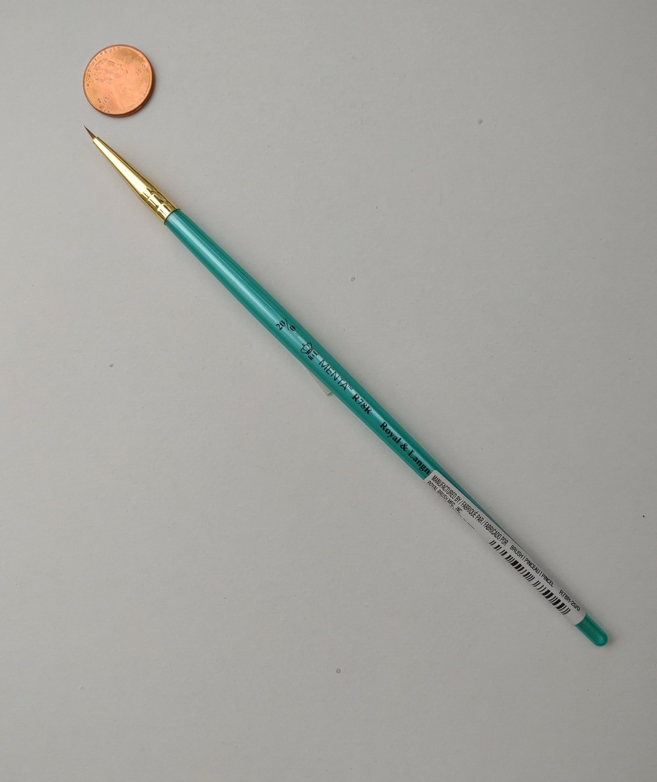 Royal Synthetic Sable Menta-R78R-Detail Round Paint Brush-20/0,10/0,5/0,3/0 or 0