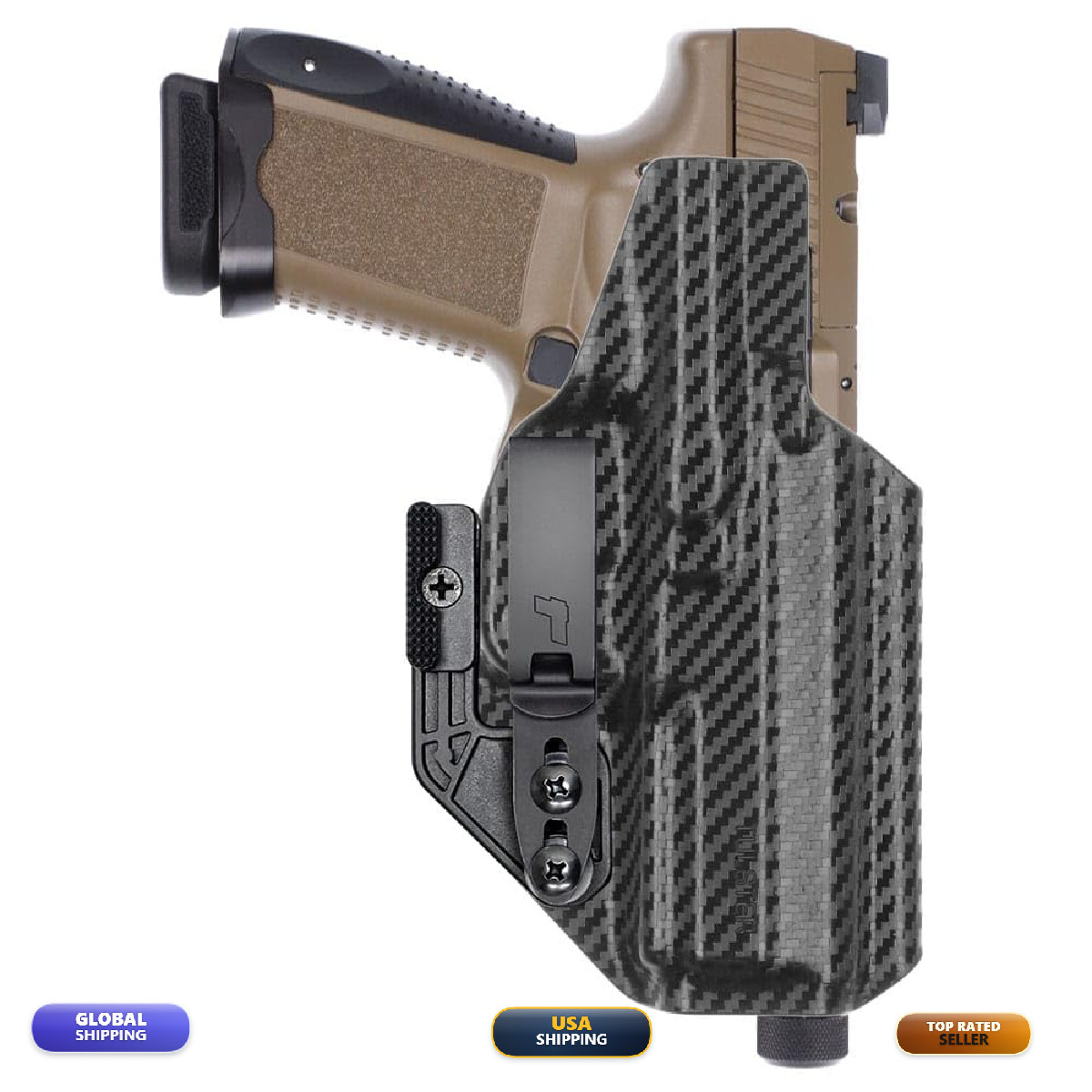 Tulster Oath Iwb Kydex Holster Fits Canik Tp9Sf Compatible Inside The Waistband