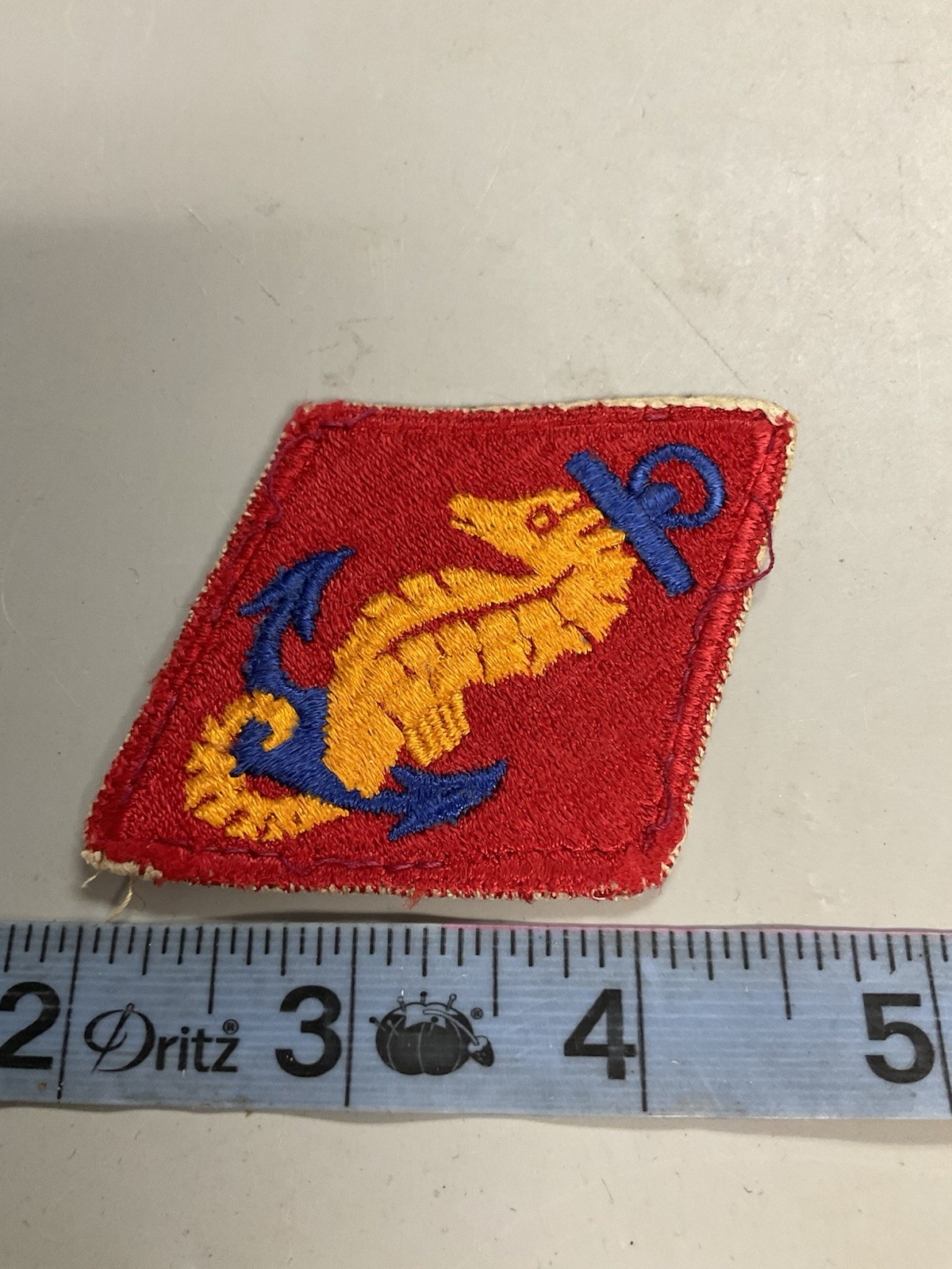 WWII US USMC Ships Detachment Patch- SYB1-1
