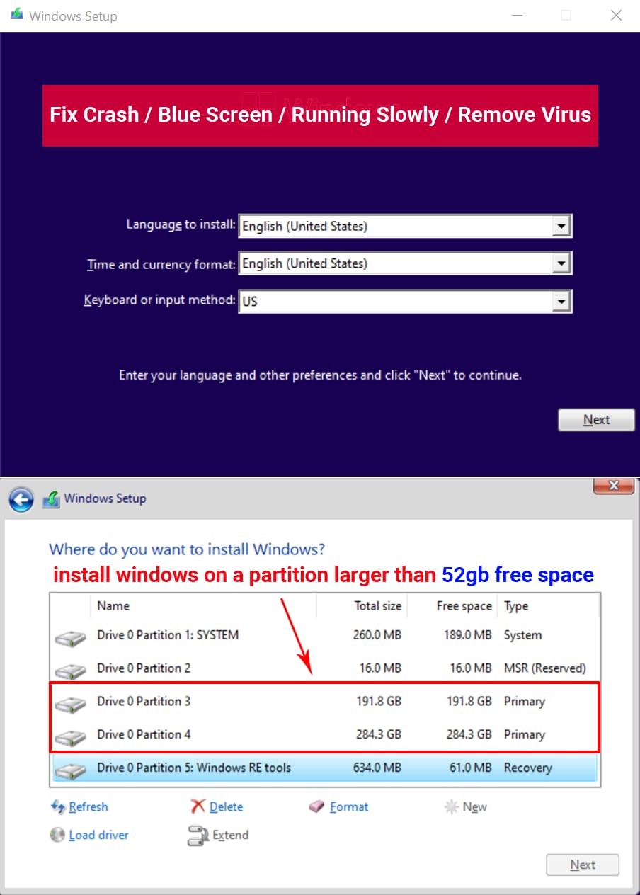 64GB - Bootable USB Driver 3.2 for Windows 11/10/8.1/7, Password Reset, Network