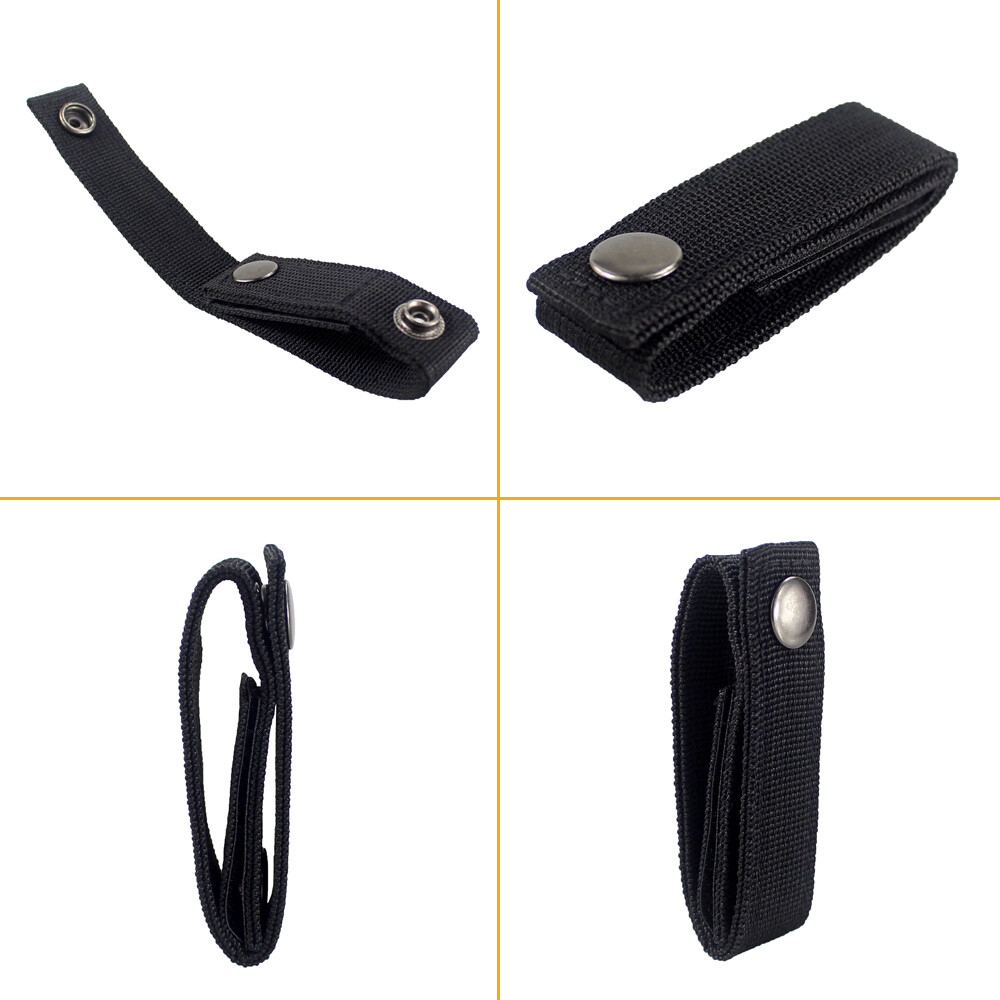 Tactical Duty Belt Molle Handcuff Strap Case 1" Webbing Strap Holder Strong Snap