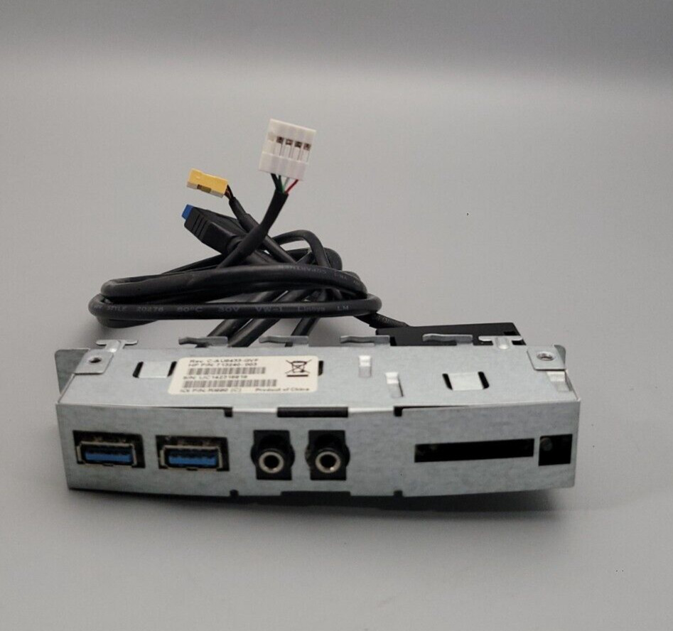 HP Pav 500 Front I/O 2USB3.0 Audio Card Rdr 713240-003