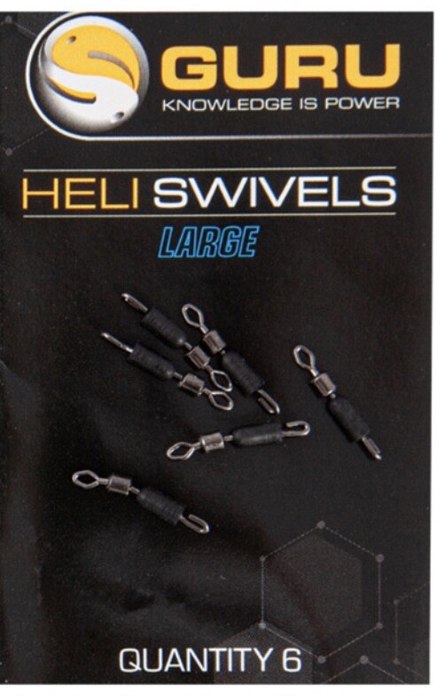 GURU HELI SWIVELS  - 6 PER PACK in Small, Medium or Large