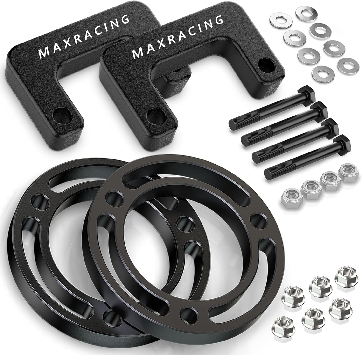 Maxracing 3.5" Front Leveling Kit Upper+Lower Strut Lift Spacers Compatible w...