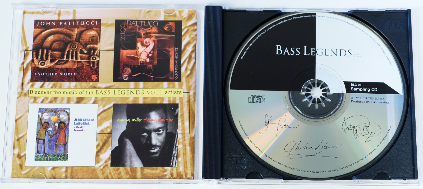 Spectrasonics Bass Legends Audio CD Sample/Sampling Library