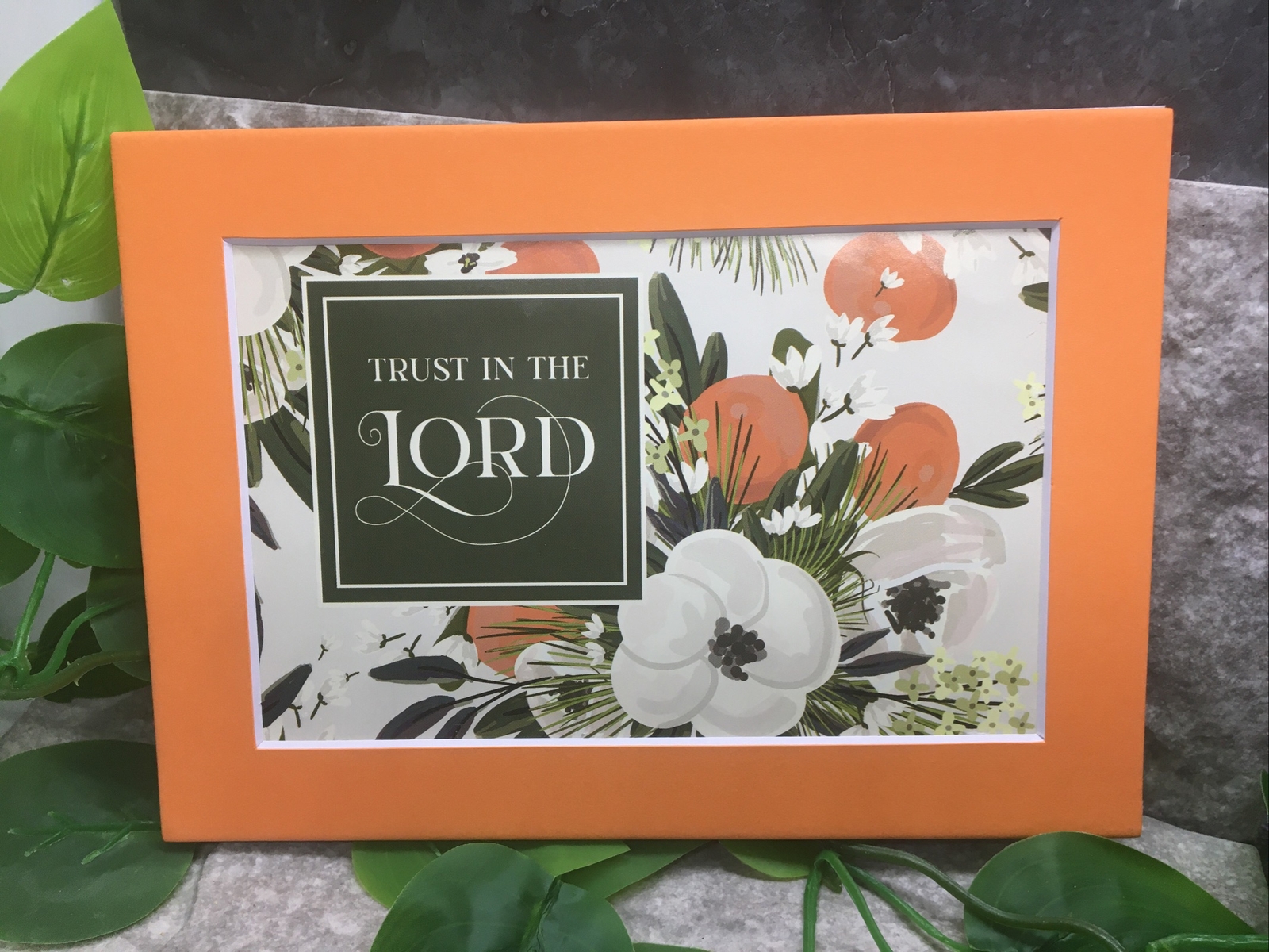 New Handmade 5x7 (Matted 4x6) Inspirational Spiritual Floral Free Ship 549