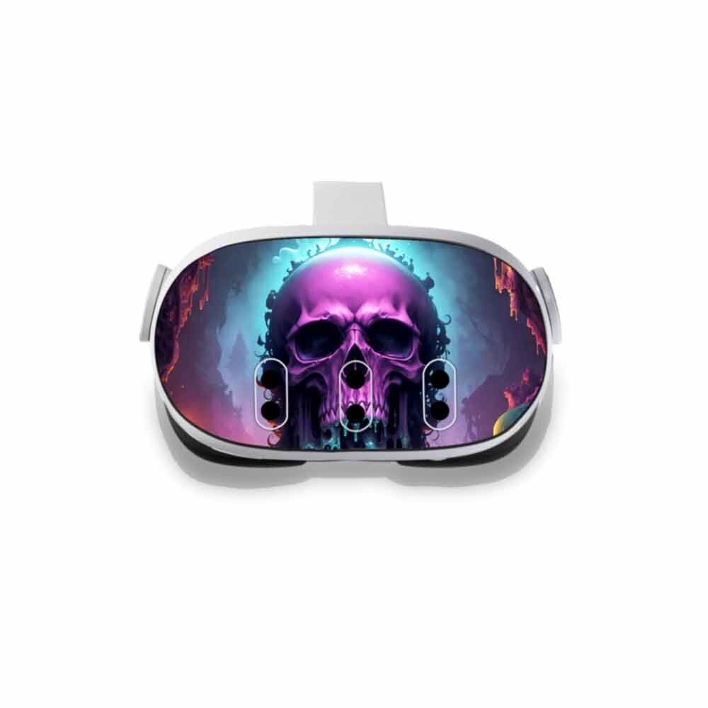 Skull Ooze Decal Compatible with Meta Quest 3 Headset Protect Vinyl Decal
