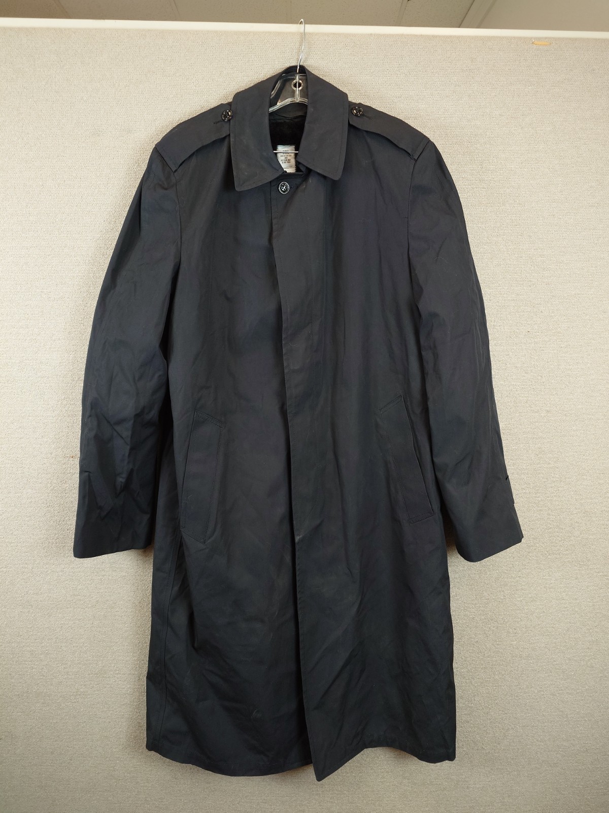 USGI All Weather Coat 38XL Black Removable Liner Overcoat 8405-01-220-2553