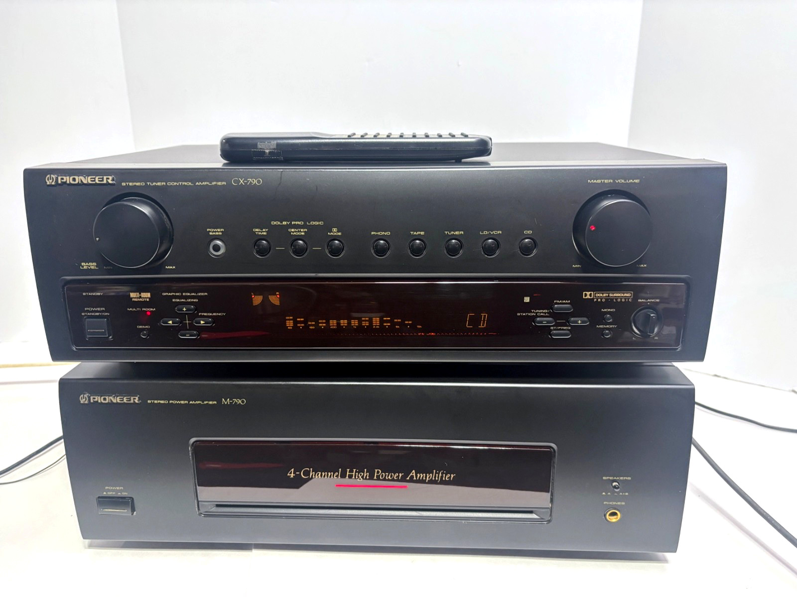 Pioneer Stereo Tuner Control Amplifier CX-790 & Power Amplifier M-790 Tested