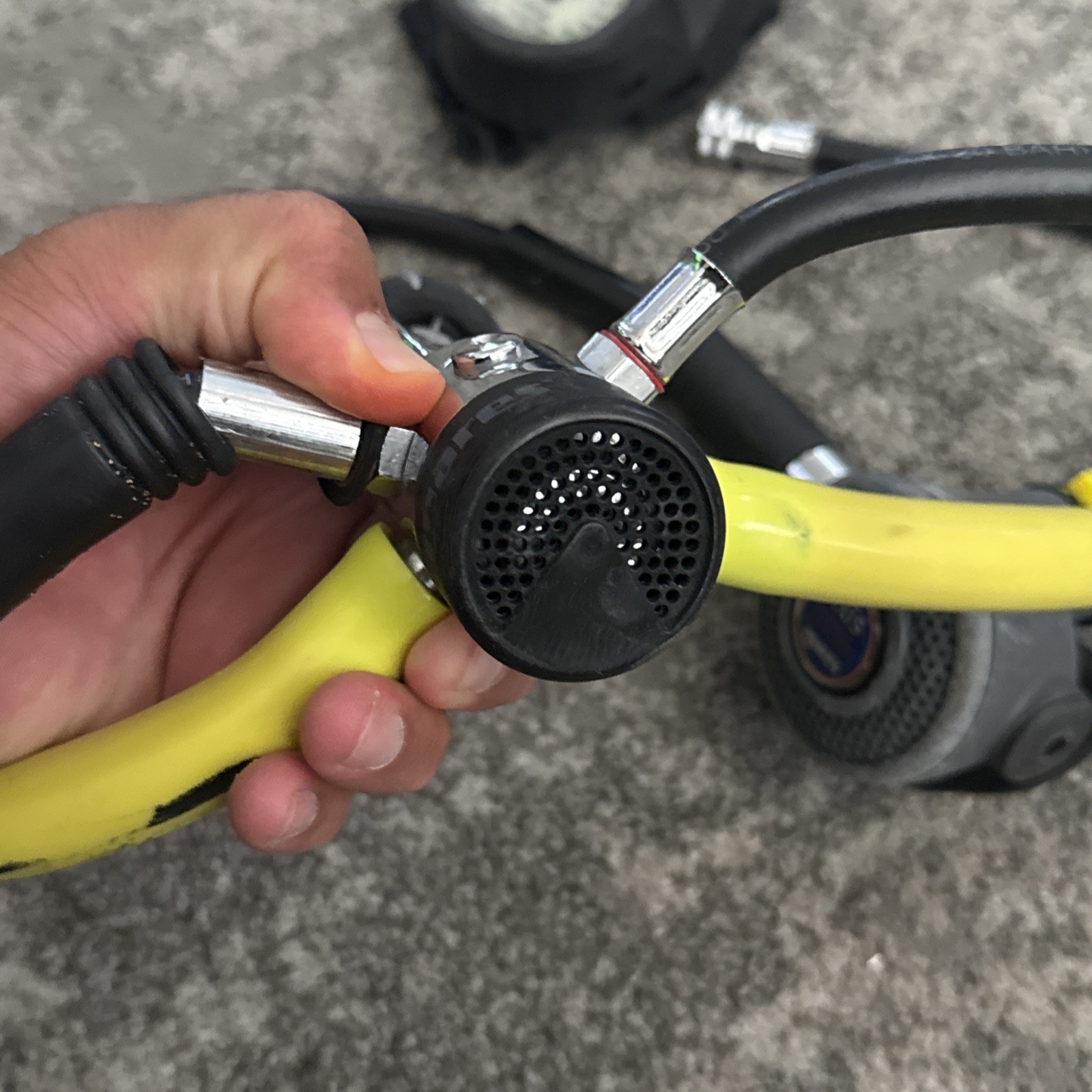 Mares Axis Pro Regulator Set, Yoke, MR12 dfc Octo Scuba Diving UNTESTED As-Is
