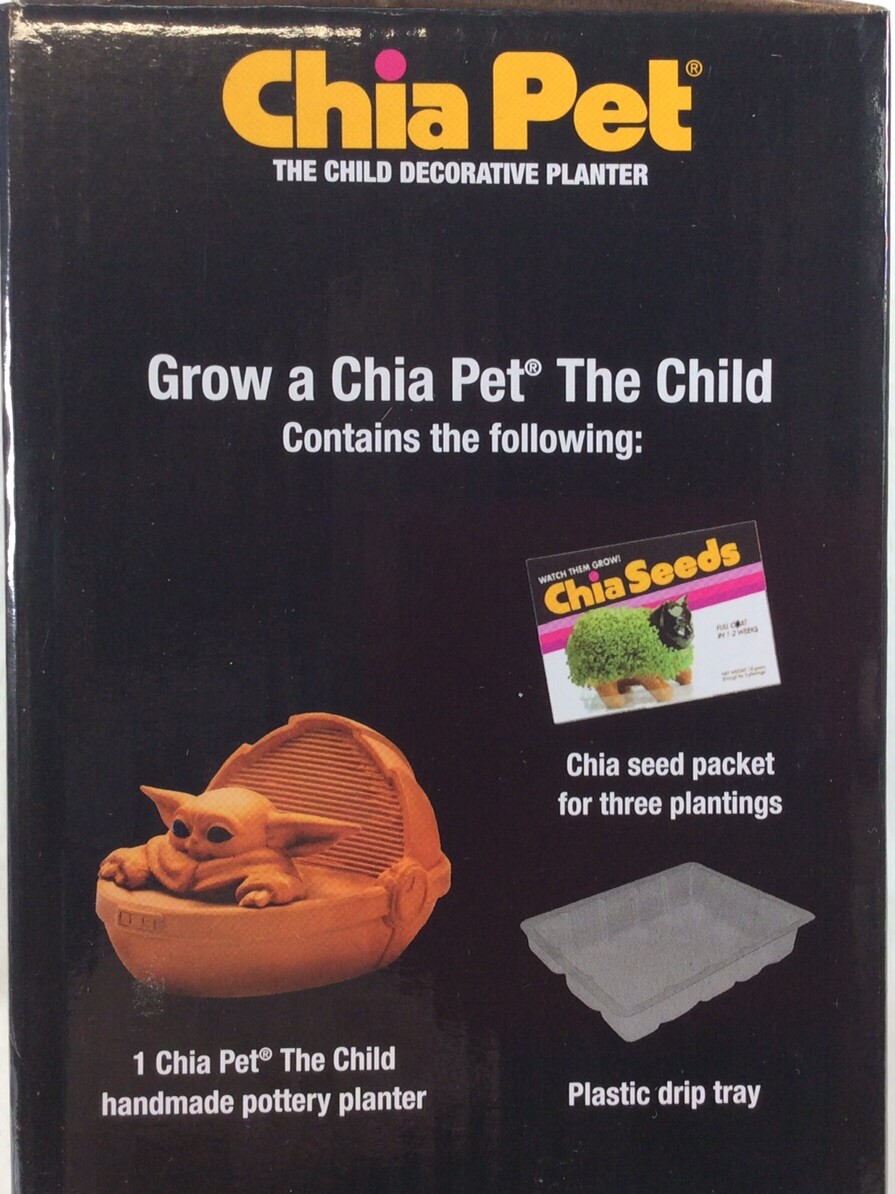 Sealed Chia Pet Star Wars THE CHILD Mandalorian Decorative Planter 2021