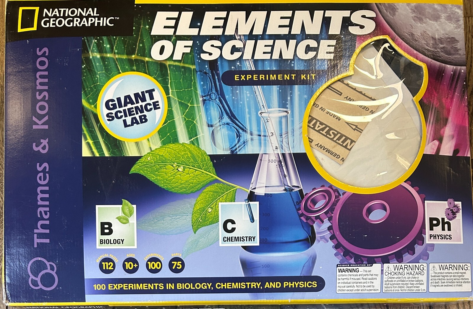 NEW National Geographic Elements Of Science Experiment  Kit - Giant Science Lab