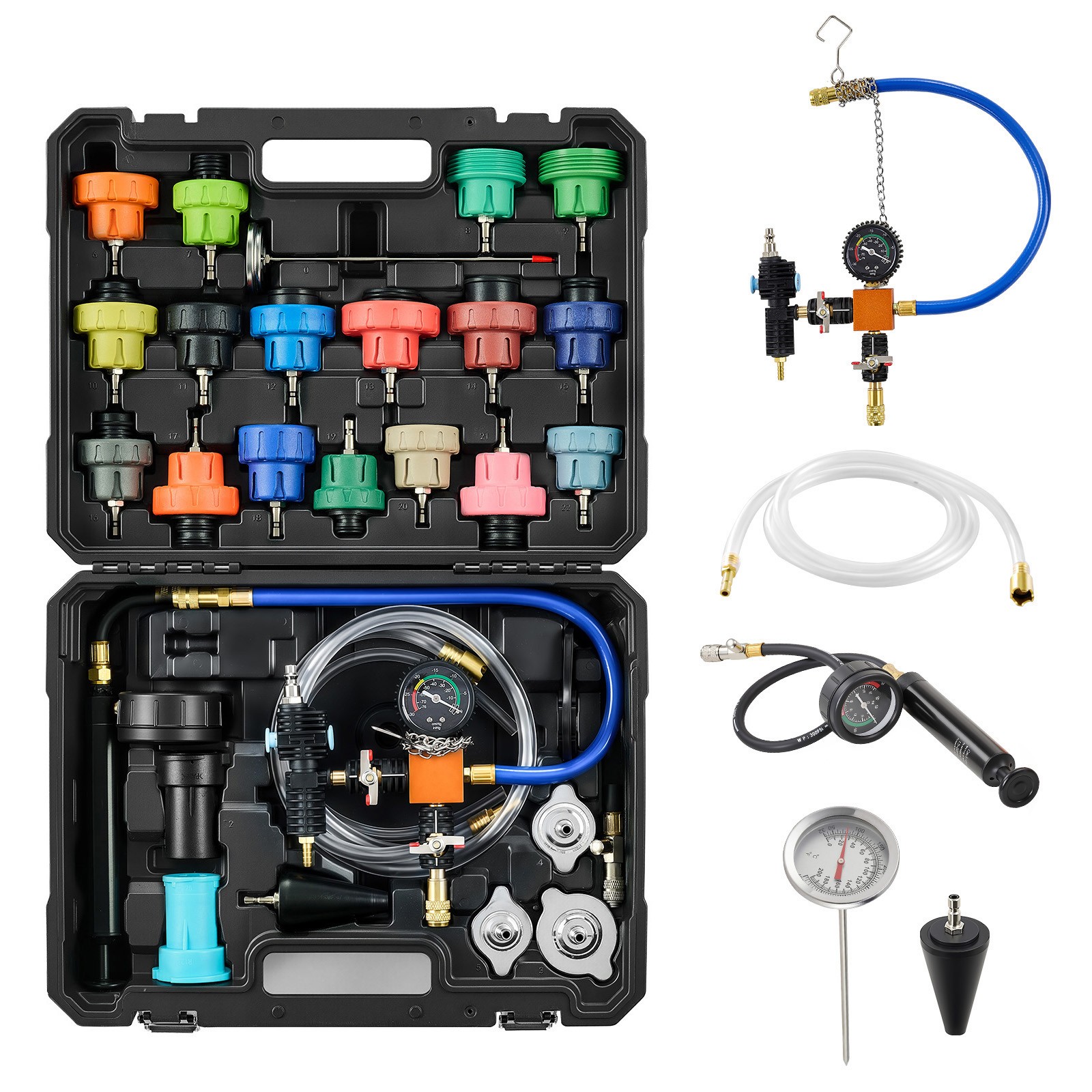 Uimoso 31-Piece Coolant Pressure Tester & Radiator Vacuum Refill Kit, Universal