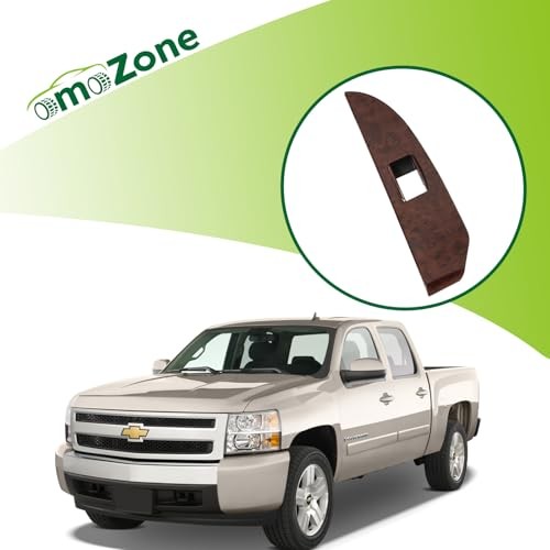 Window Switch Bezel Cover Rear Left Rear Left Fit for 2007-2014 Gaston Walnut
