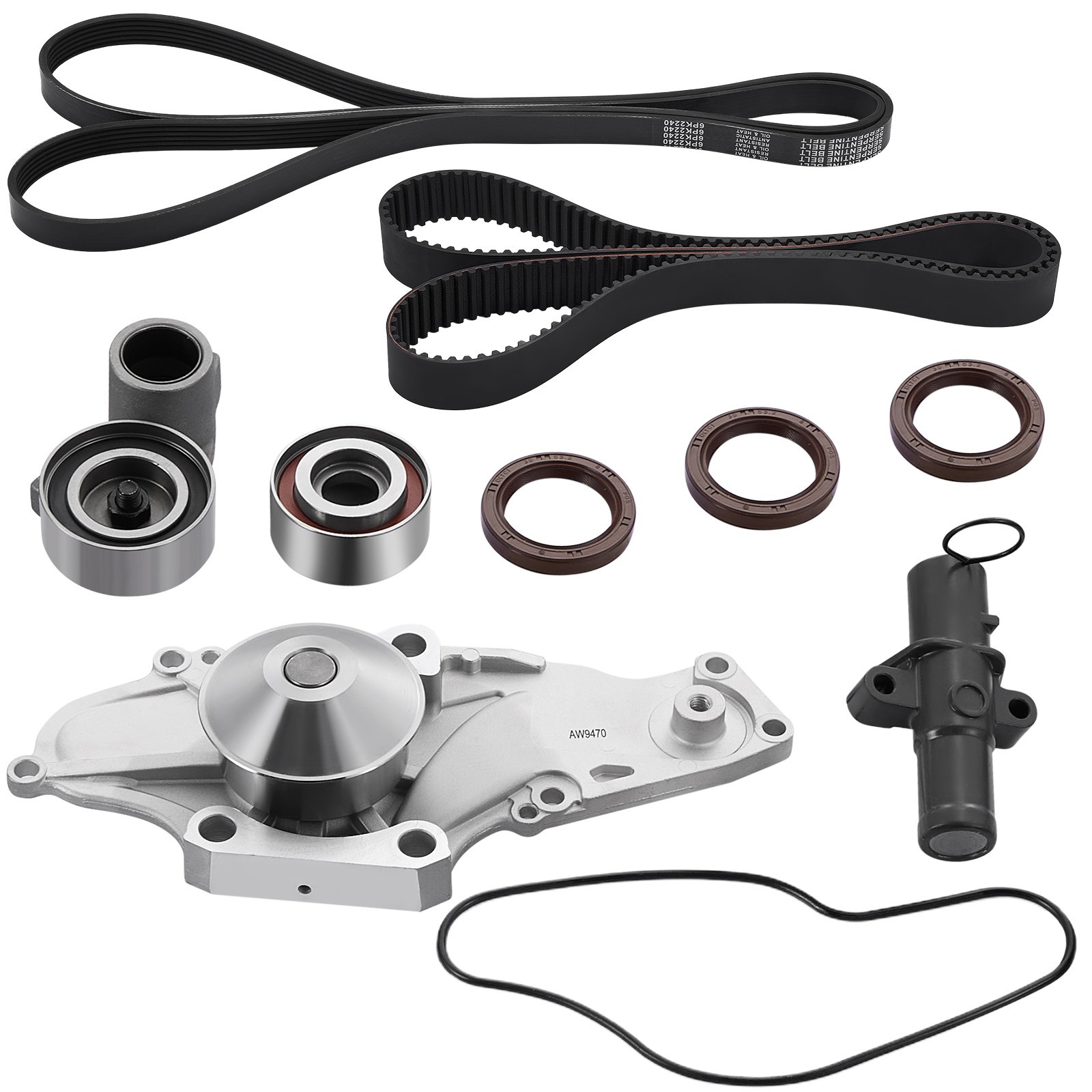 Timing Belt Kit with Water Pump For Honda Accord 3.0L 2003-2007 Acura MDX 3.5L