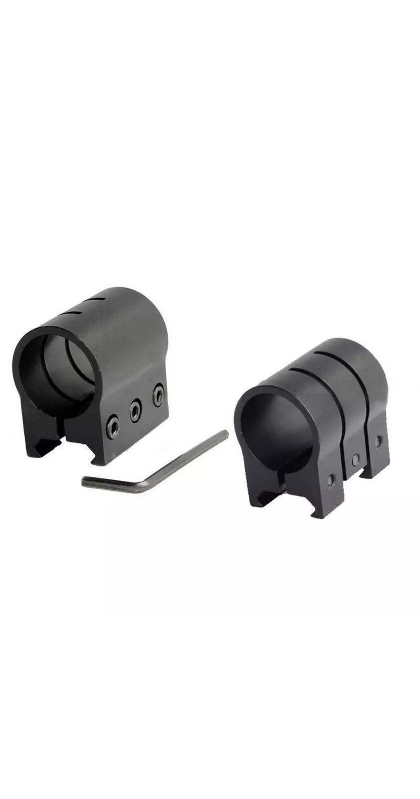 1" Flashlight Torch Scope Mount with 20mm Picatinny Weaver Rail With Insert