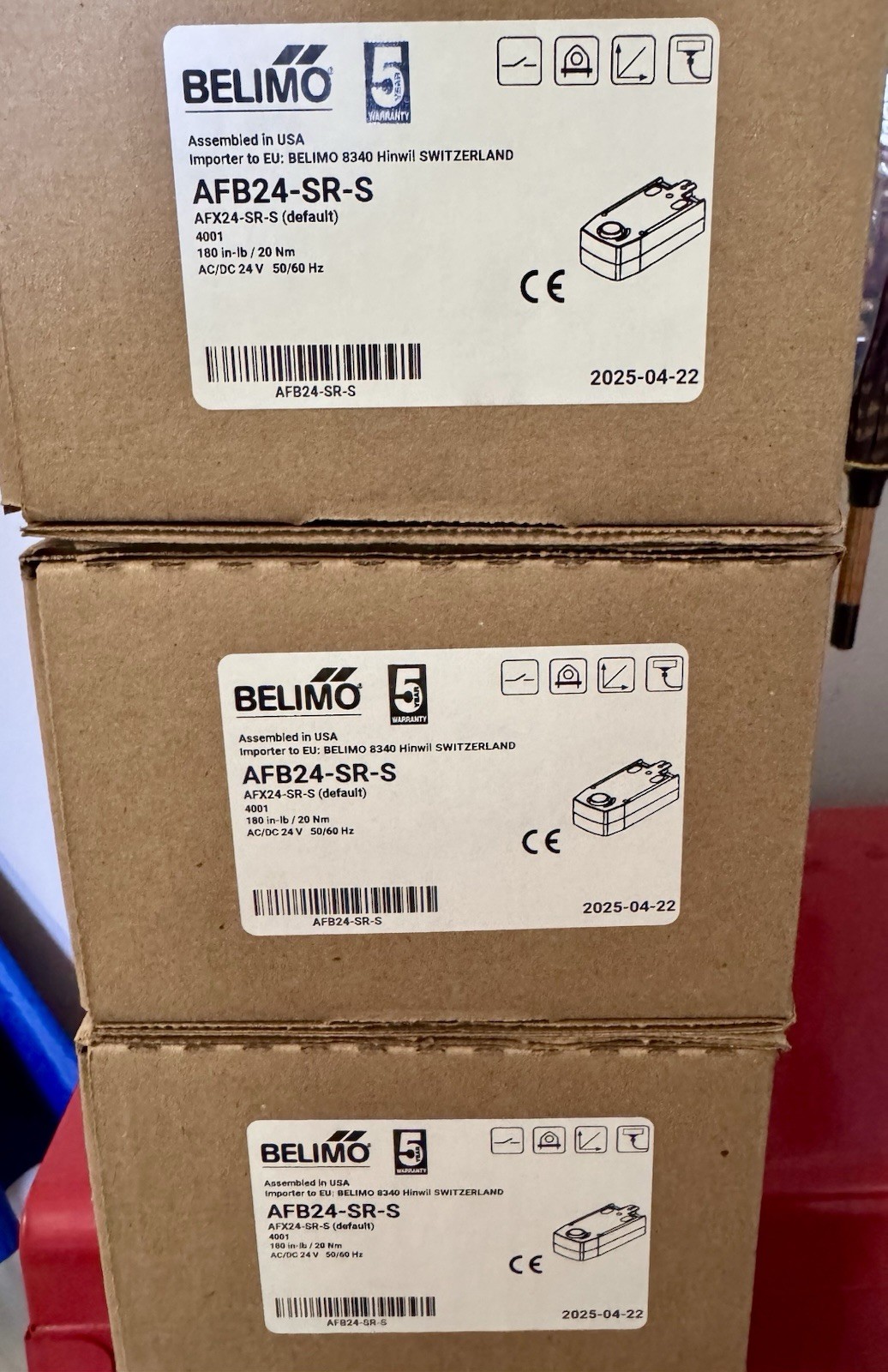BELIMO AFB24-SR-S -BRAND NEW - Fail Safe Actuator - MODULATING