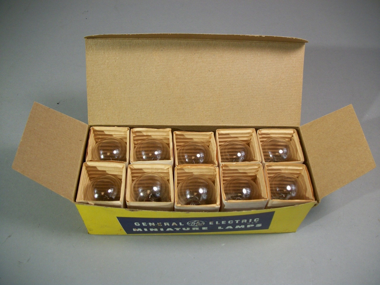 GE 1763 Miniature Light Bulbs NSN: 6240-00-753-2031 Box of 10 New in Factory Box