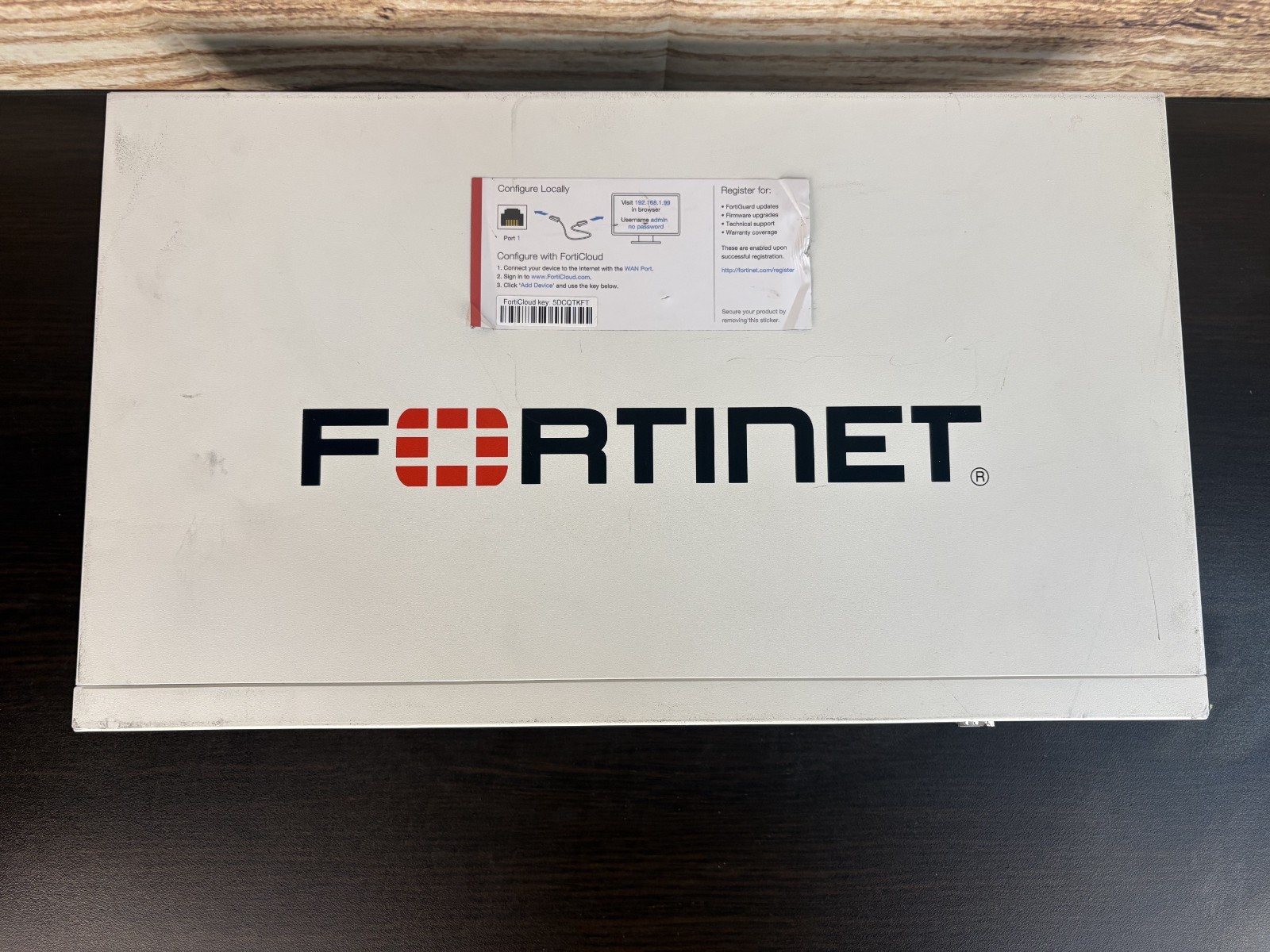 Fortinet FortiGate 100E Security Firewall Appliance FG-100E *Registered
